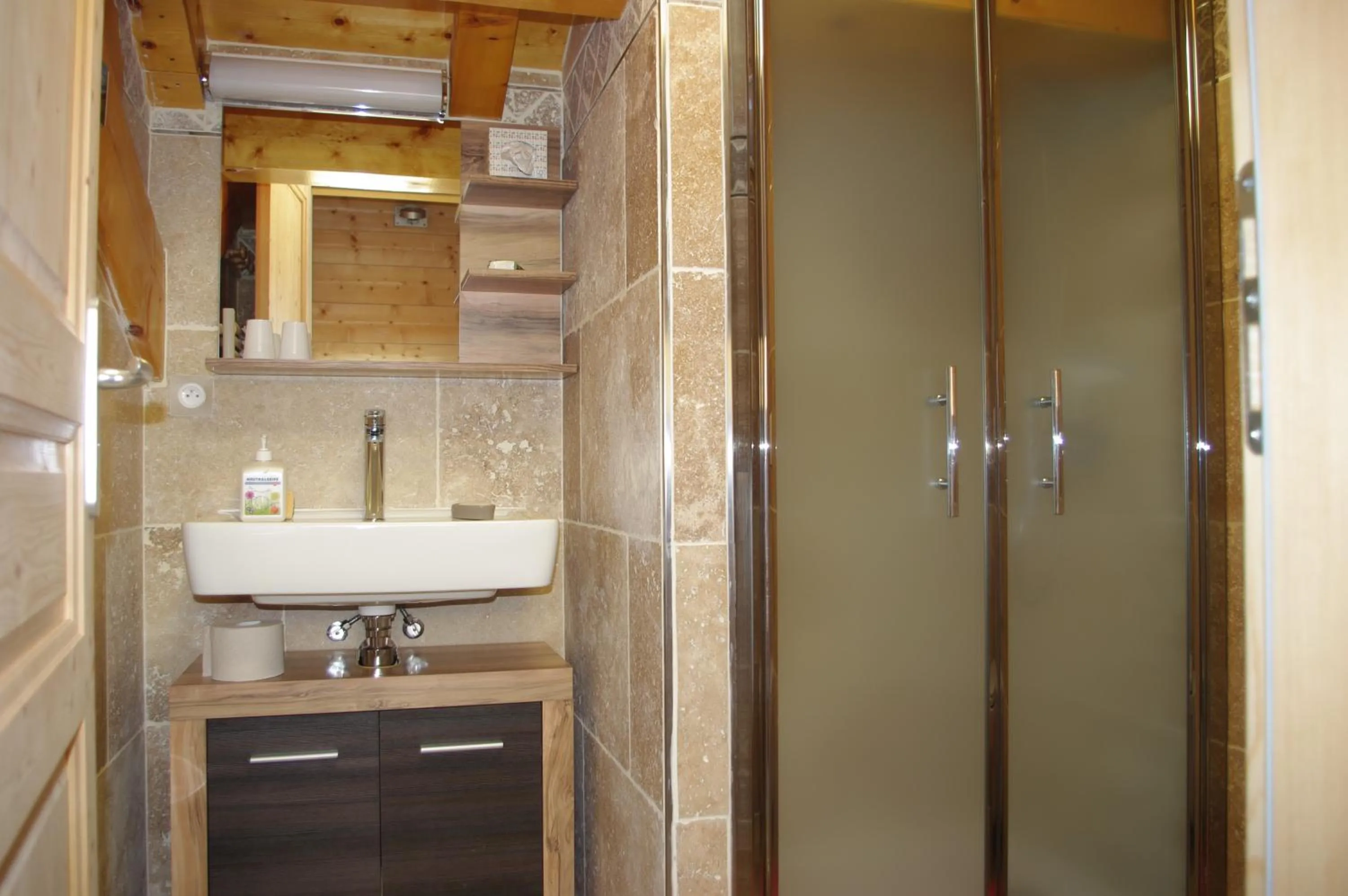 Shower in Chalet aux 3 biches