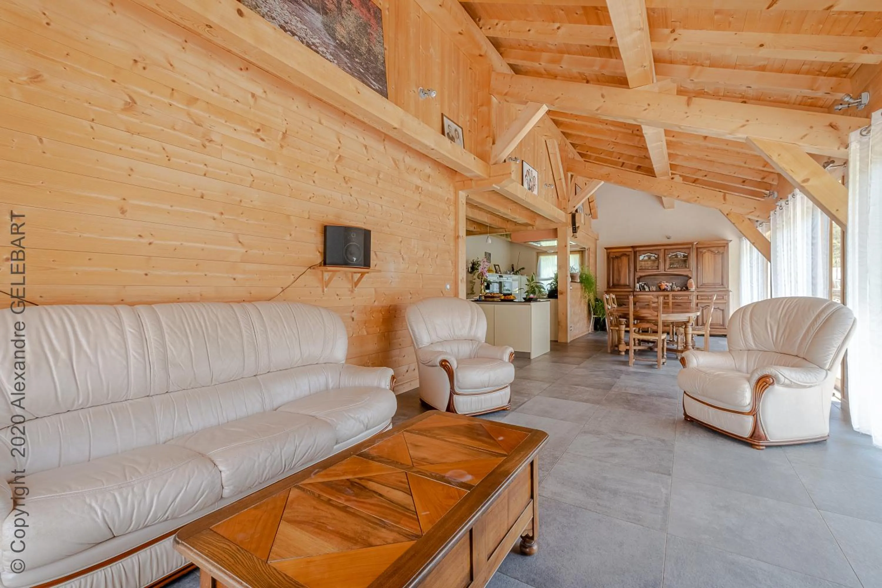 Living room in Chalet aux 3 biches