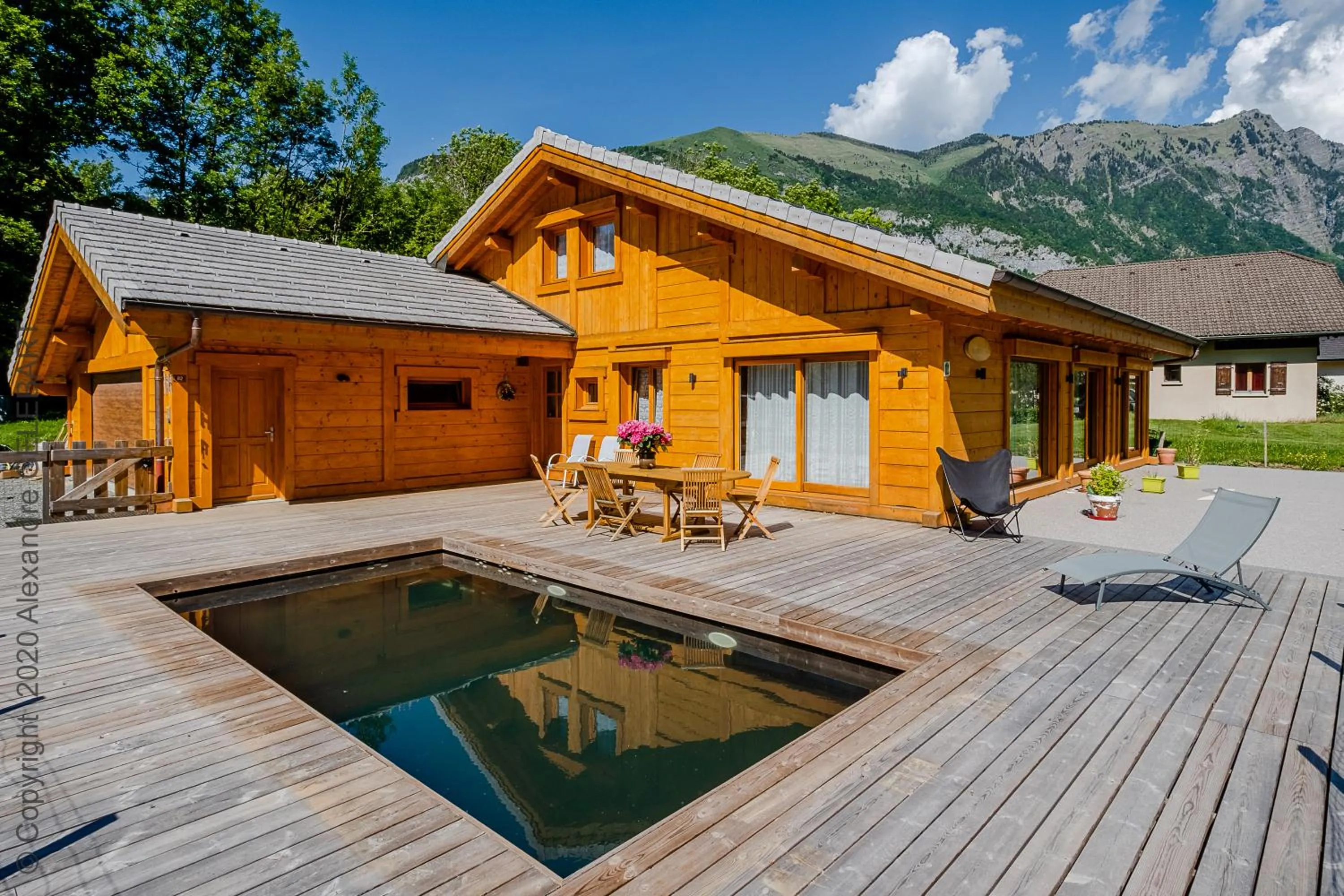 Swimming pool in Chalet aux 3 biches