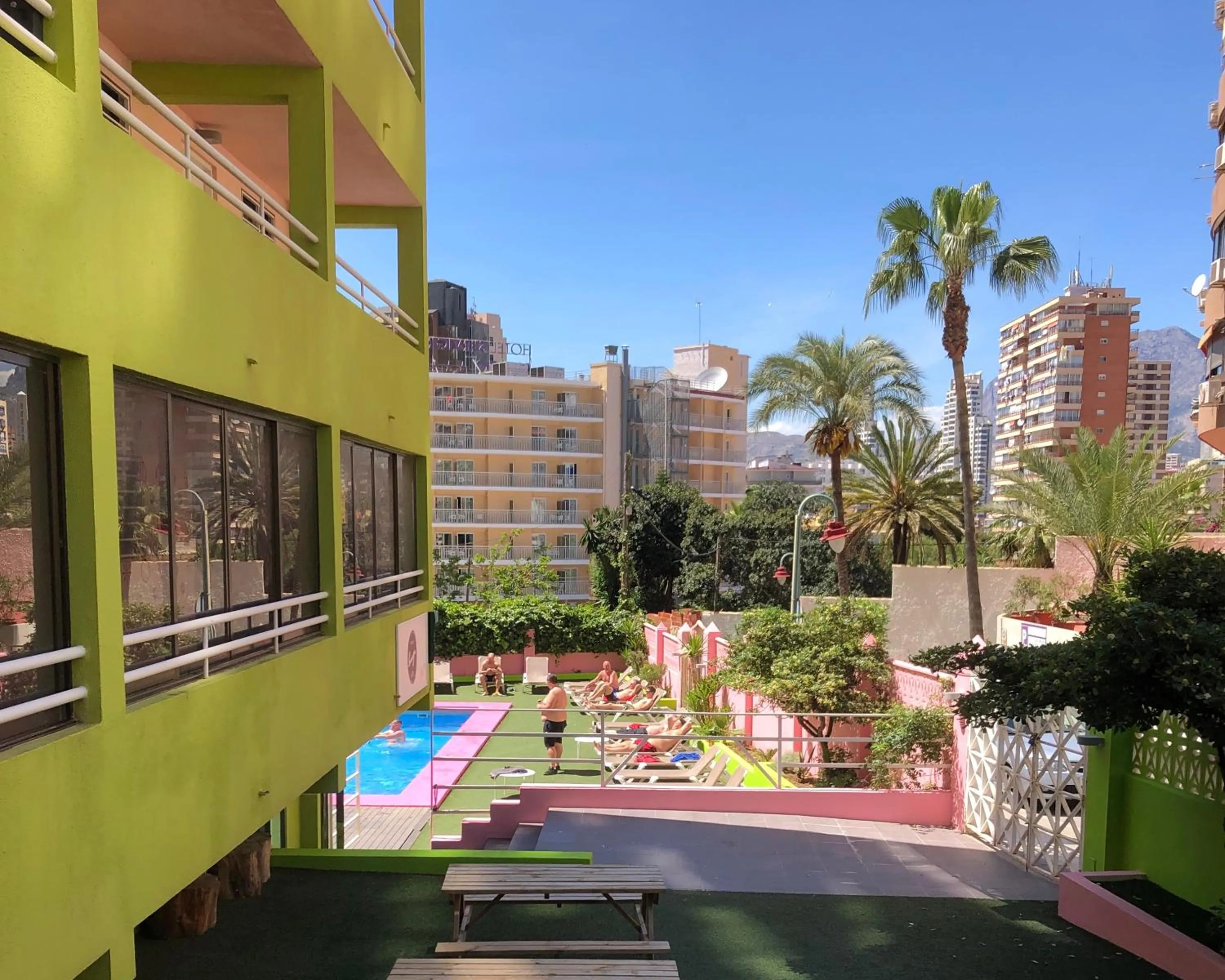 Pool view in Now Benidorm