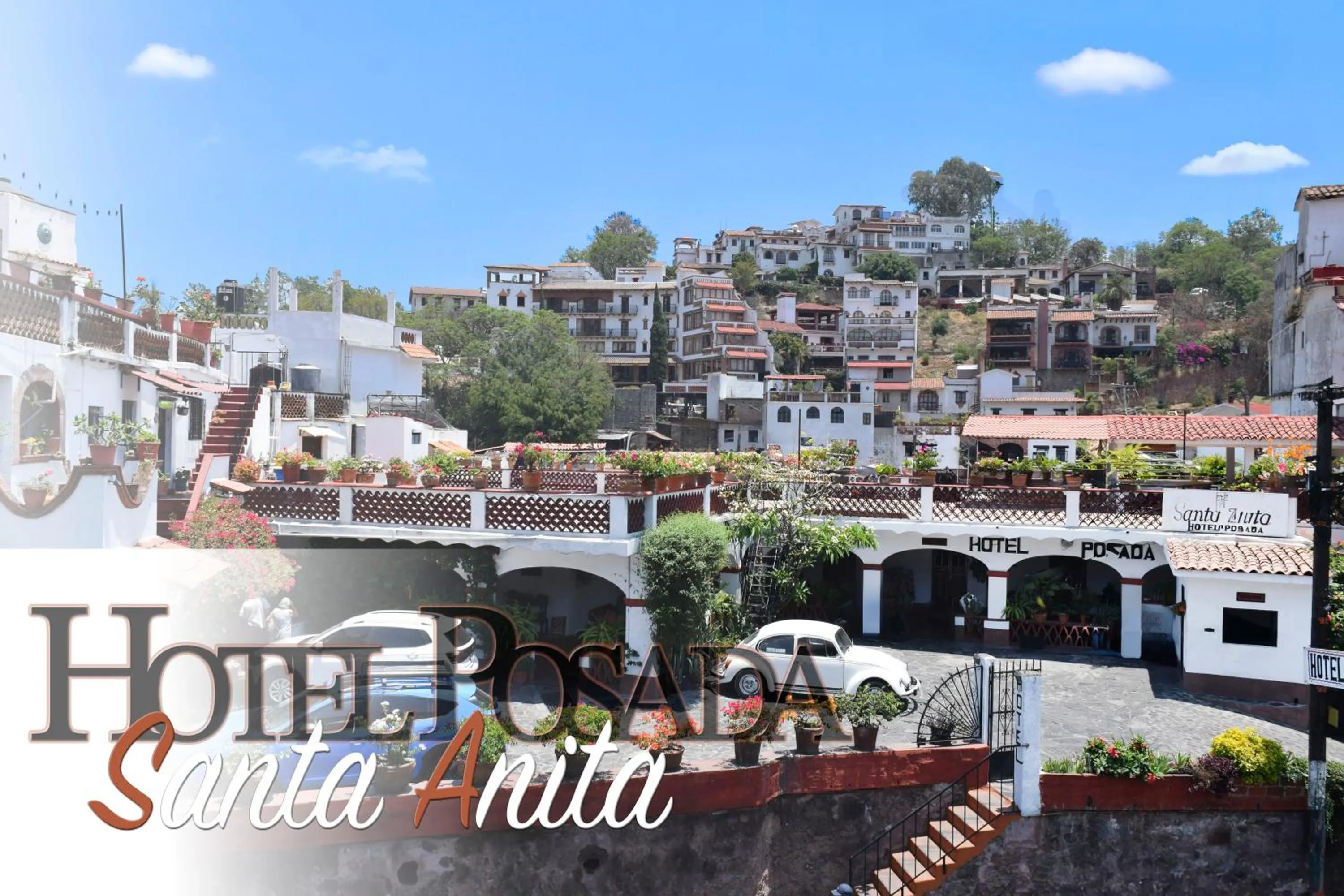 Property building in Hotel Posada Santa Anita