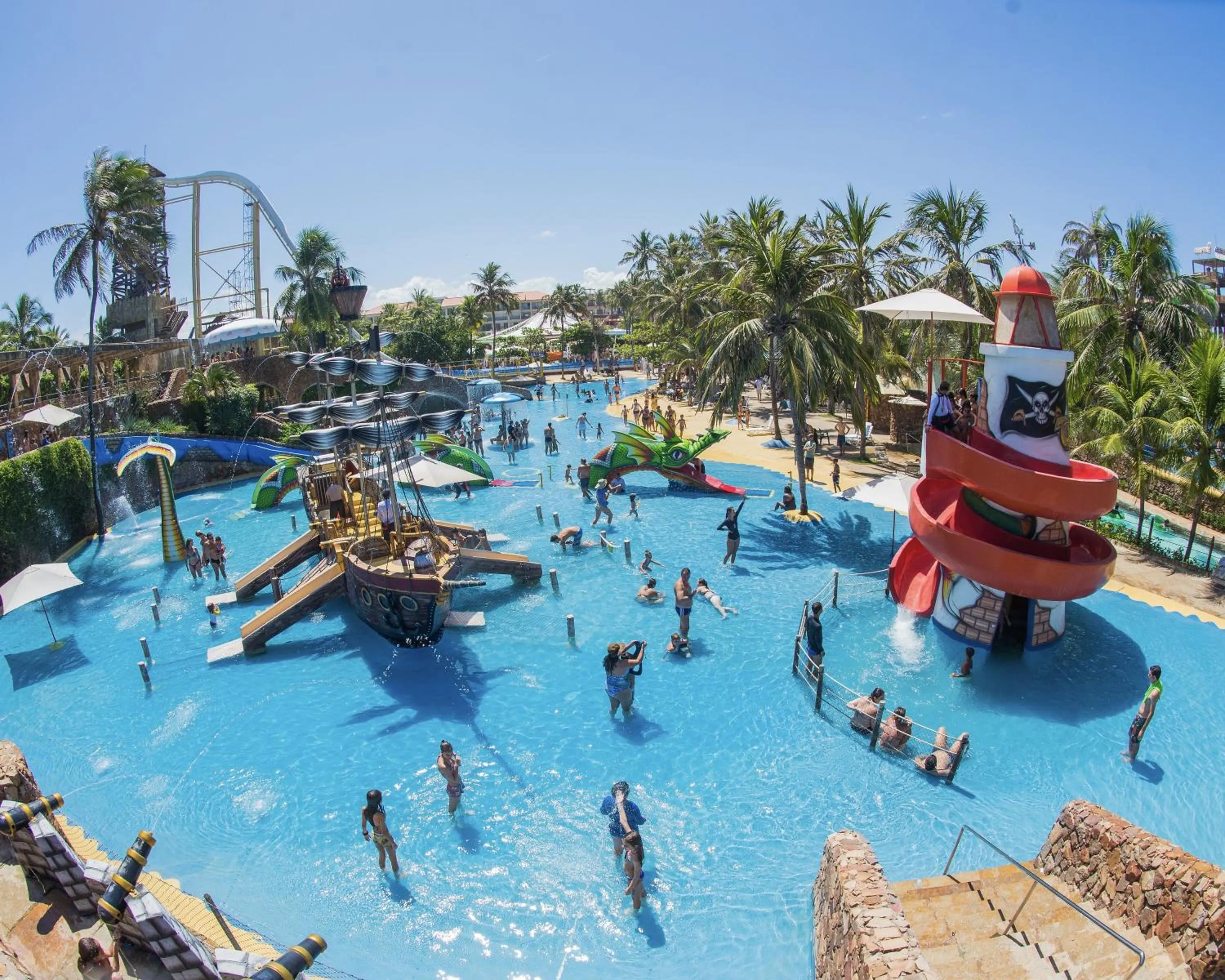 Aqua park in Beach Park Resort - Suites