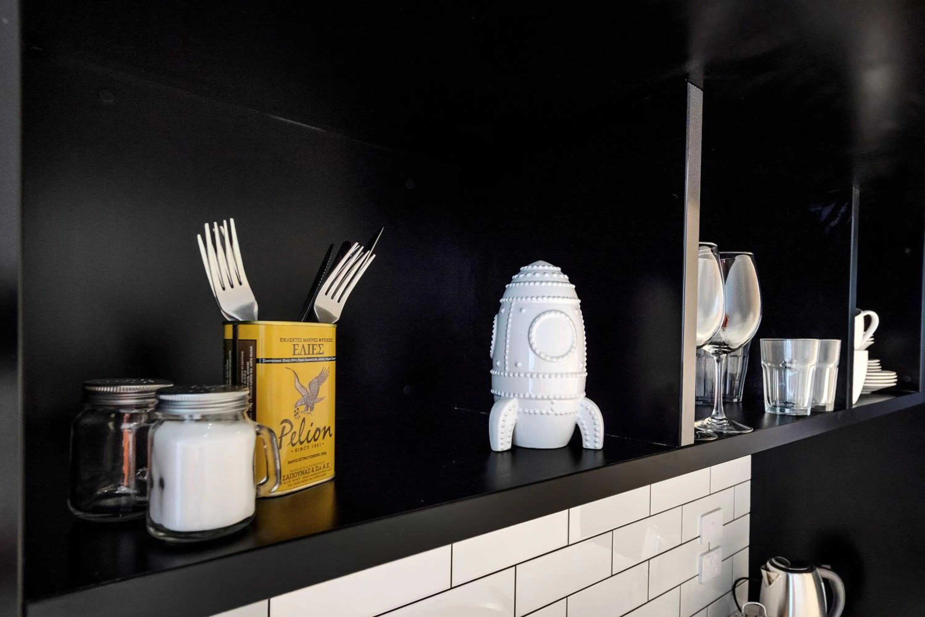 Kitchen or kitchenette in Roomie Apartment Hotel