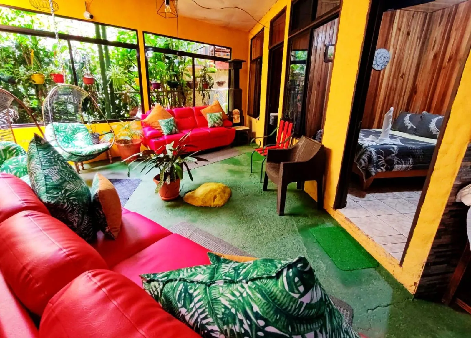 Seating area in Cabinas El Pueblo B&B Monteverde