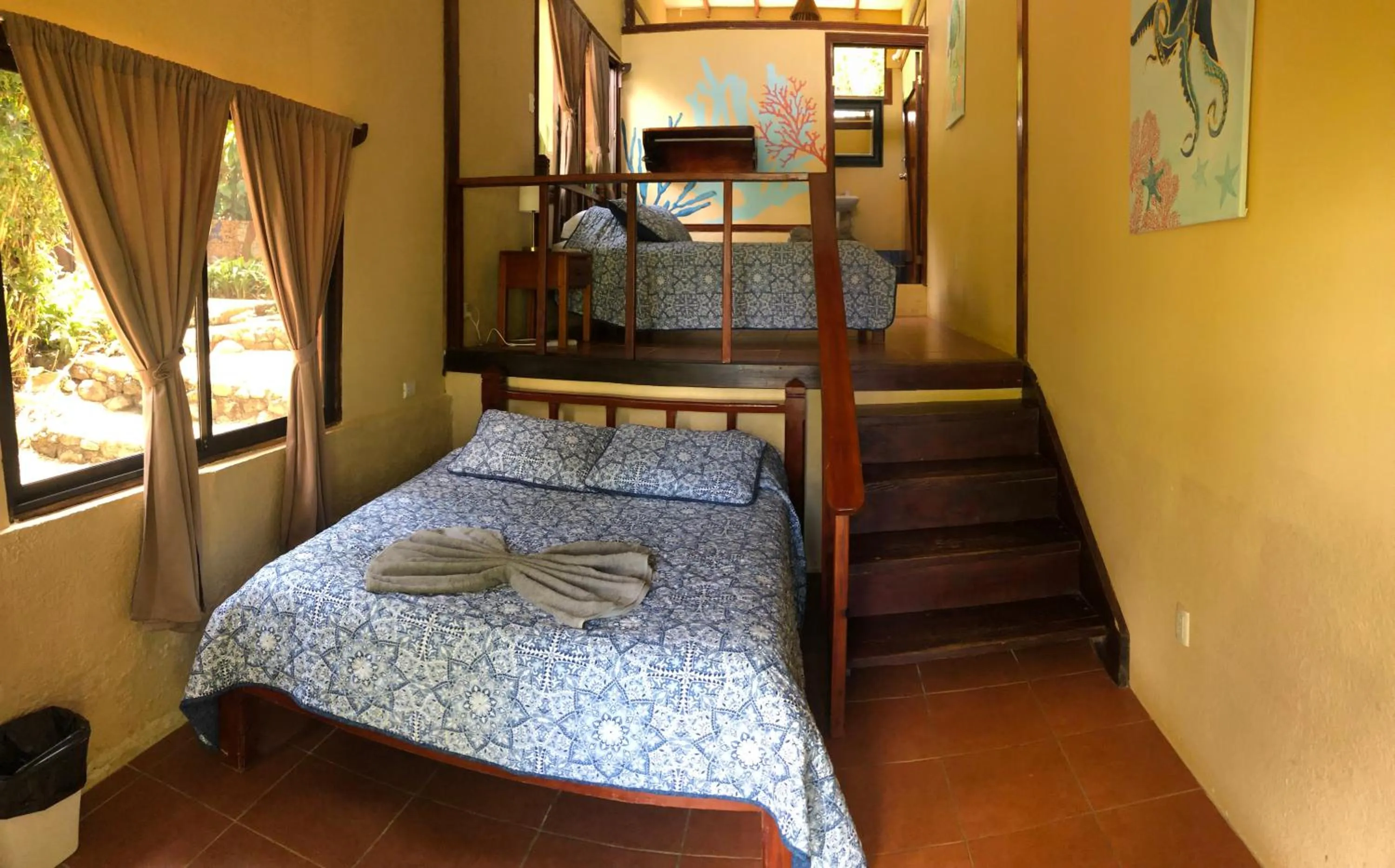 Bed in Hotel Jinetes de Osa