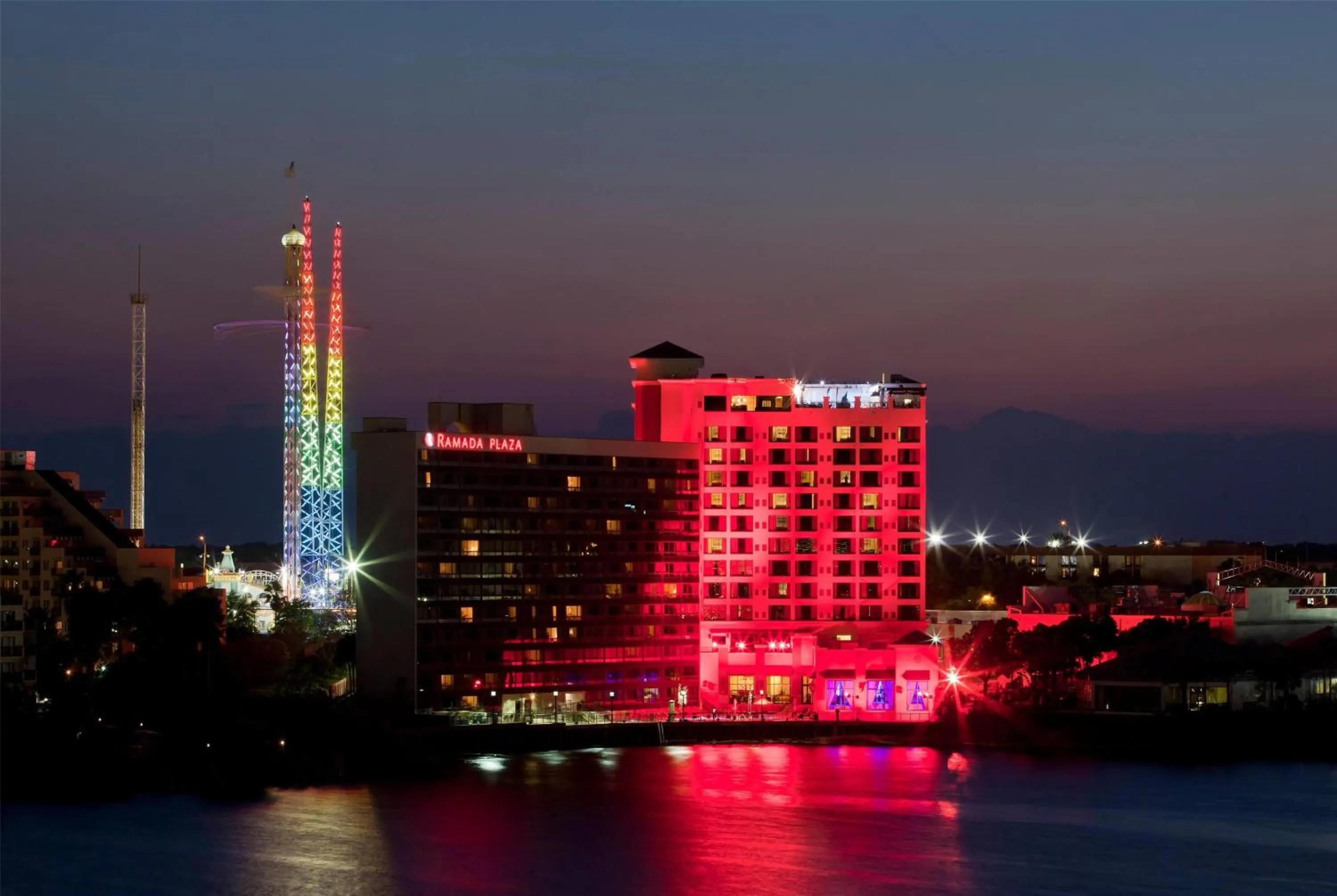 Property building in Ramada Plaza by Wyndham Orlando Resort & Suites Intl Drive - Newly Renovated!