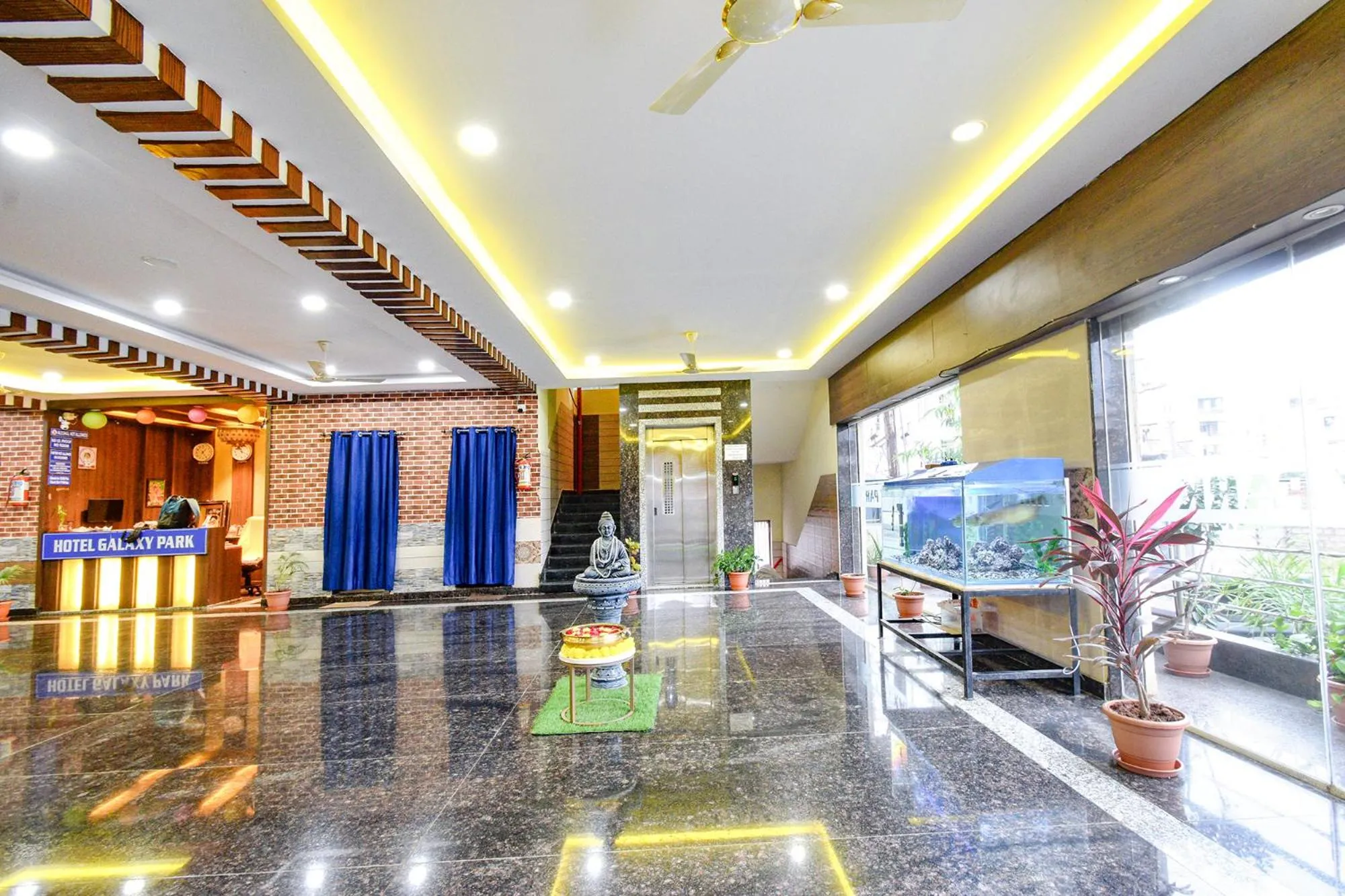 Lobby or reception in FabHotel Galaxy ParkFabHotel Galaxy Park, Nr to Rajiv Gandhi International Airport-Hyderabad