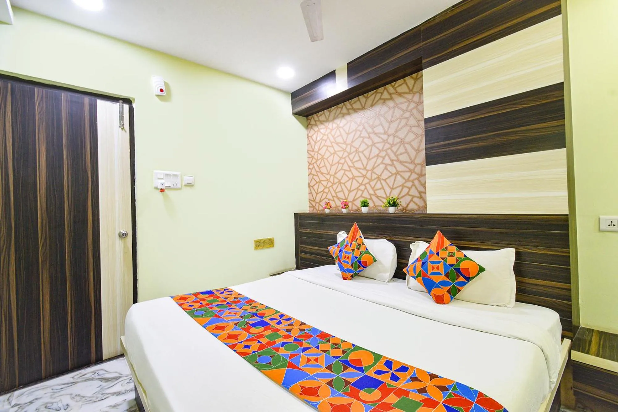 Bed in FabHotel Galaxy ParkFabHotel Galaxy Park, Nr to Rajiv Gandhi International Airport-Hyderabad