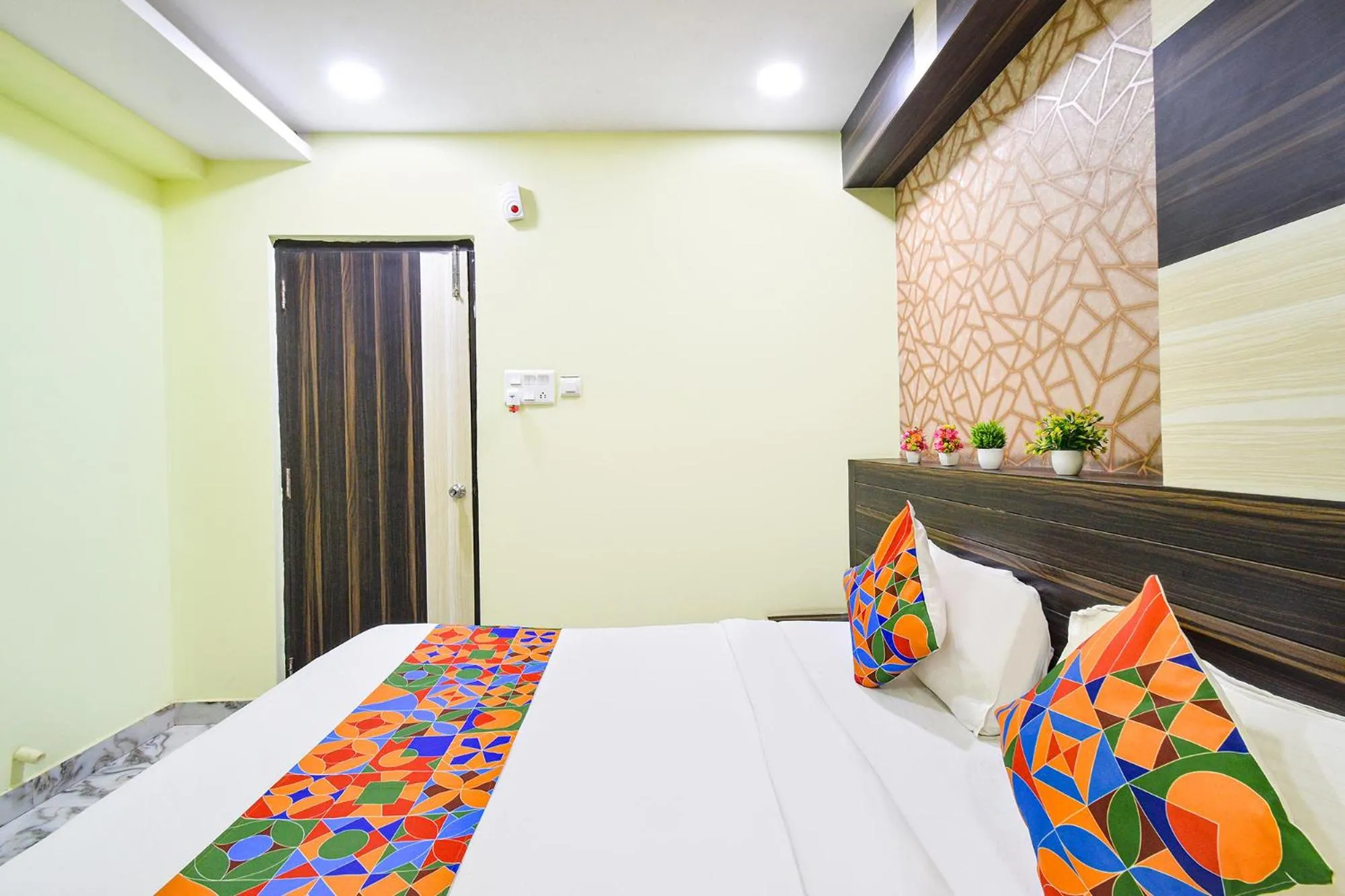 Bed in FabHotel Galaxy ParkFabHotel Galaxy Park, Nr to Rajiv Gandhi International Airport-Hyderabad