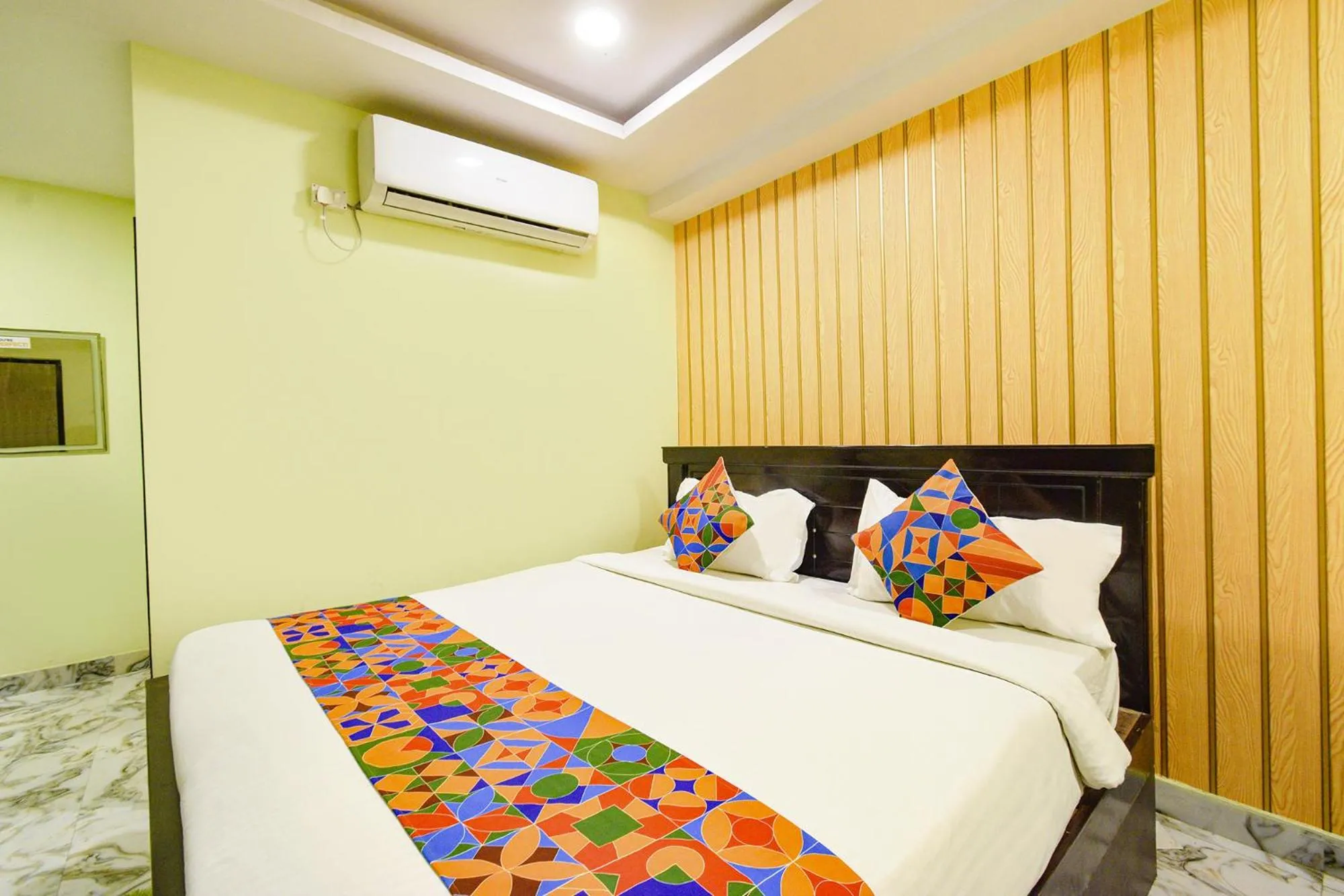 Bed in FabHotel Galaxy ParkFabHotel Galaxy Park, Nr to Rajiv Gandhi International Airport-Hyderabad