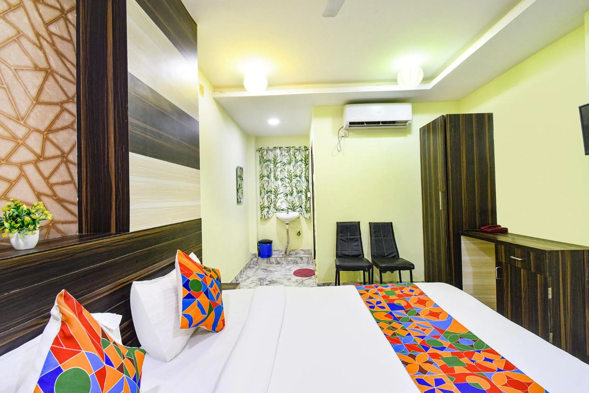 Bed in FabHotel Galaxy ParkFabHotel Galaxy Park, Nr to Rajiv Gandhi International Airport-Hyderabad
