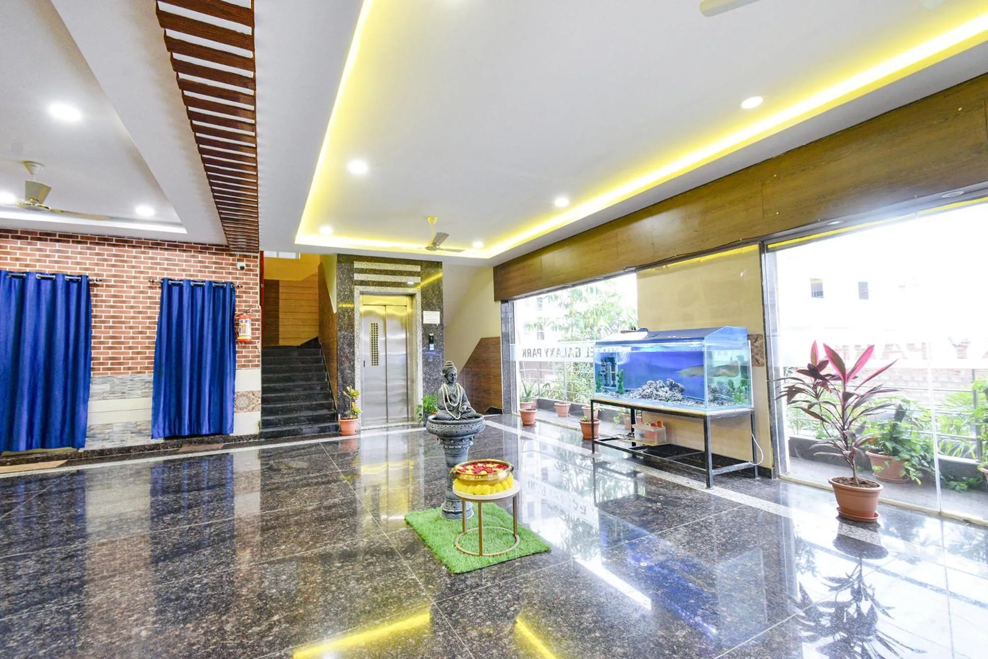 Lobby or reception in FabHotel Galaxy ParkFabHotel Galaxy Park, Nr to Rajiv Gandhi International Airport-Hyderabad