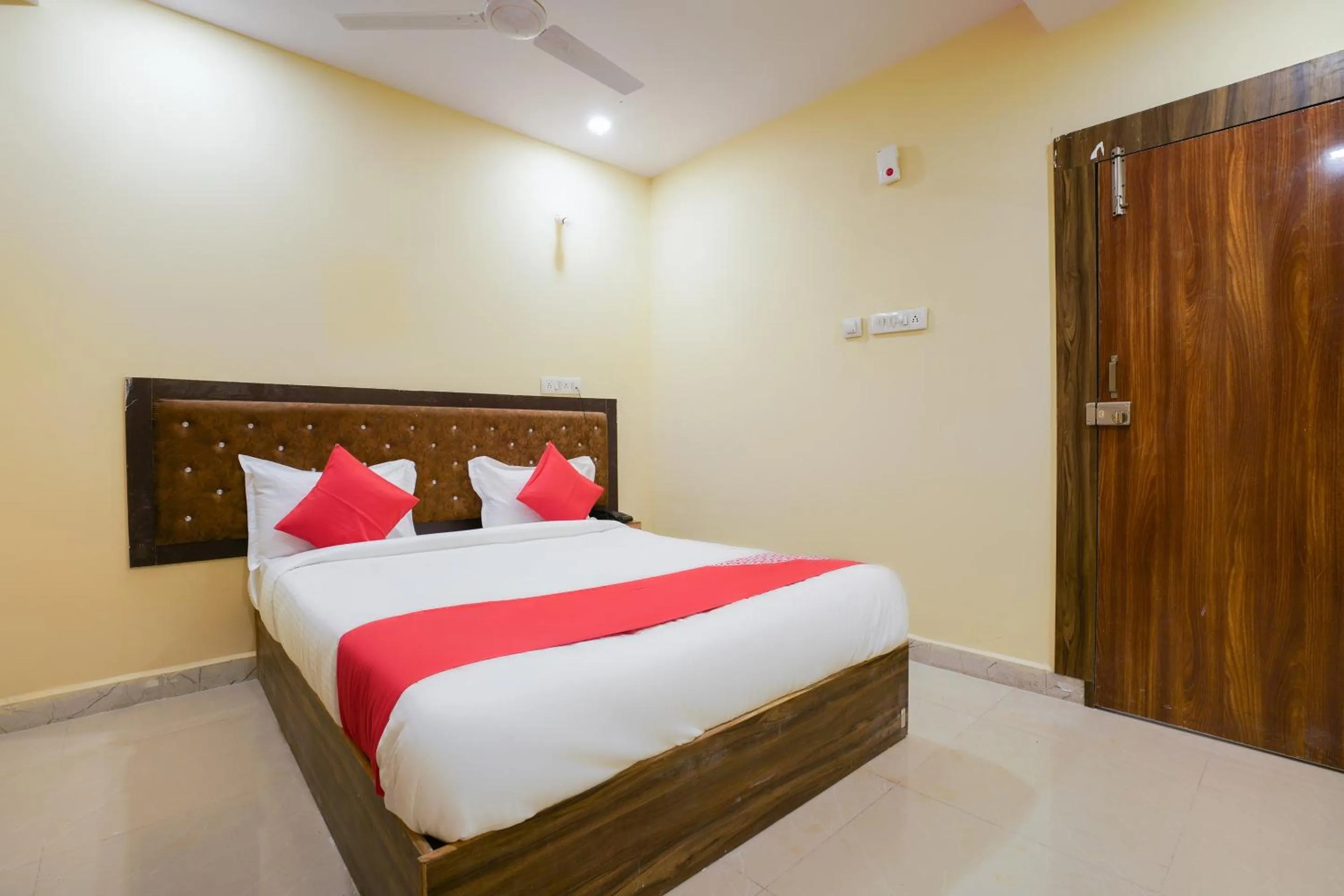 Bedroom, Bed in Hotel O R Square Stay Near LB Nagar Metro