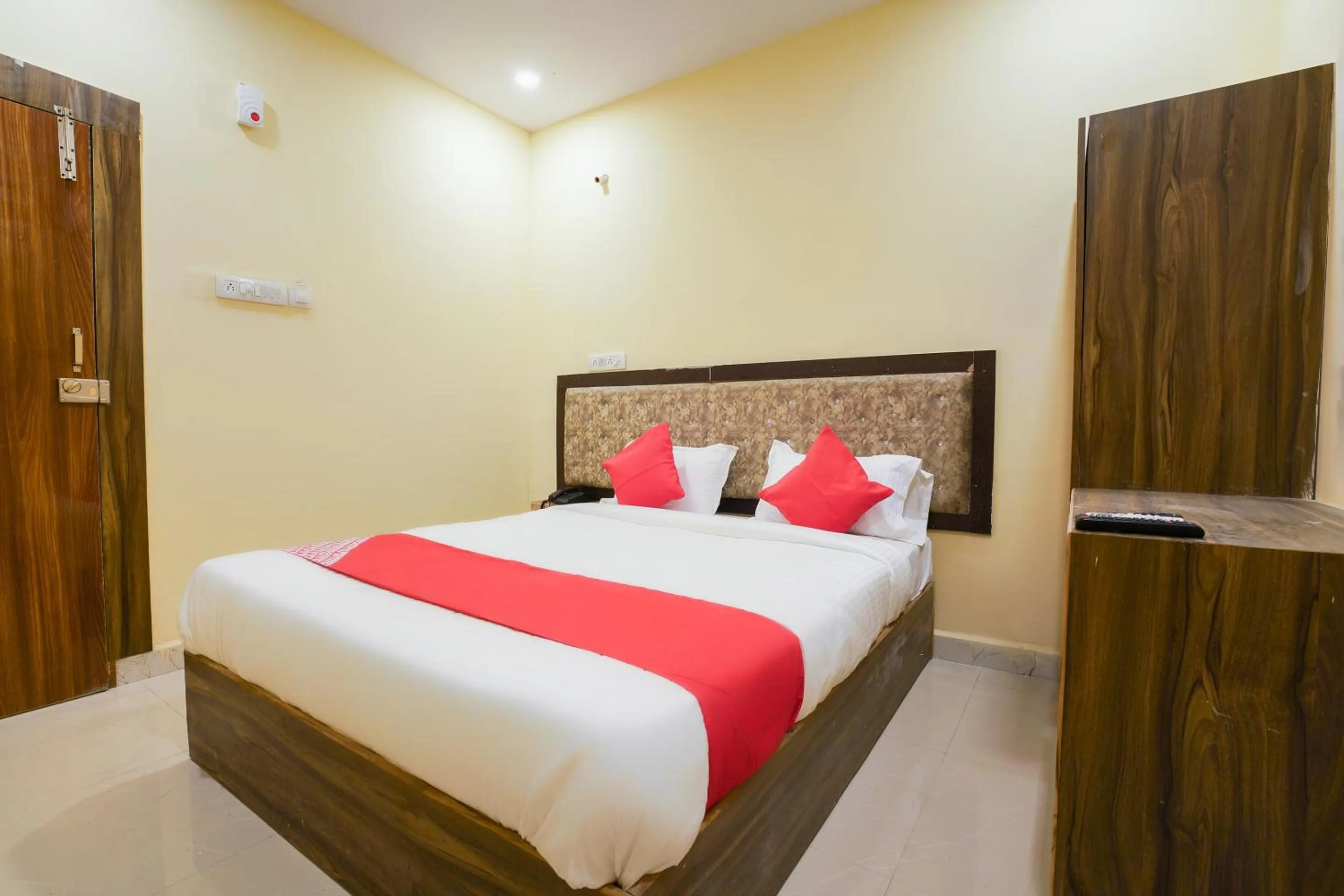 Bedroom, Bed in Hotel O R Square Stay Near LB Nagar Metro