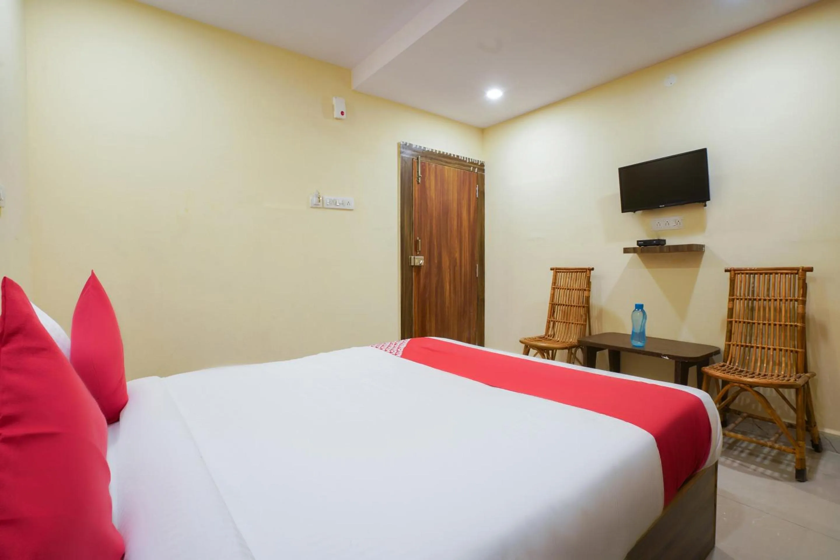 Bedroom, Bed in Hotel O R Square Stay Near LB Nagar Metro
