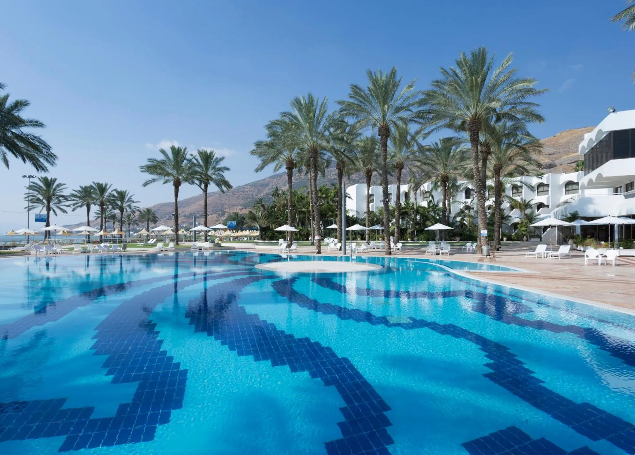 Pool view in Gai Beach Hotel