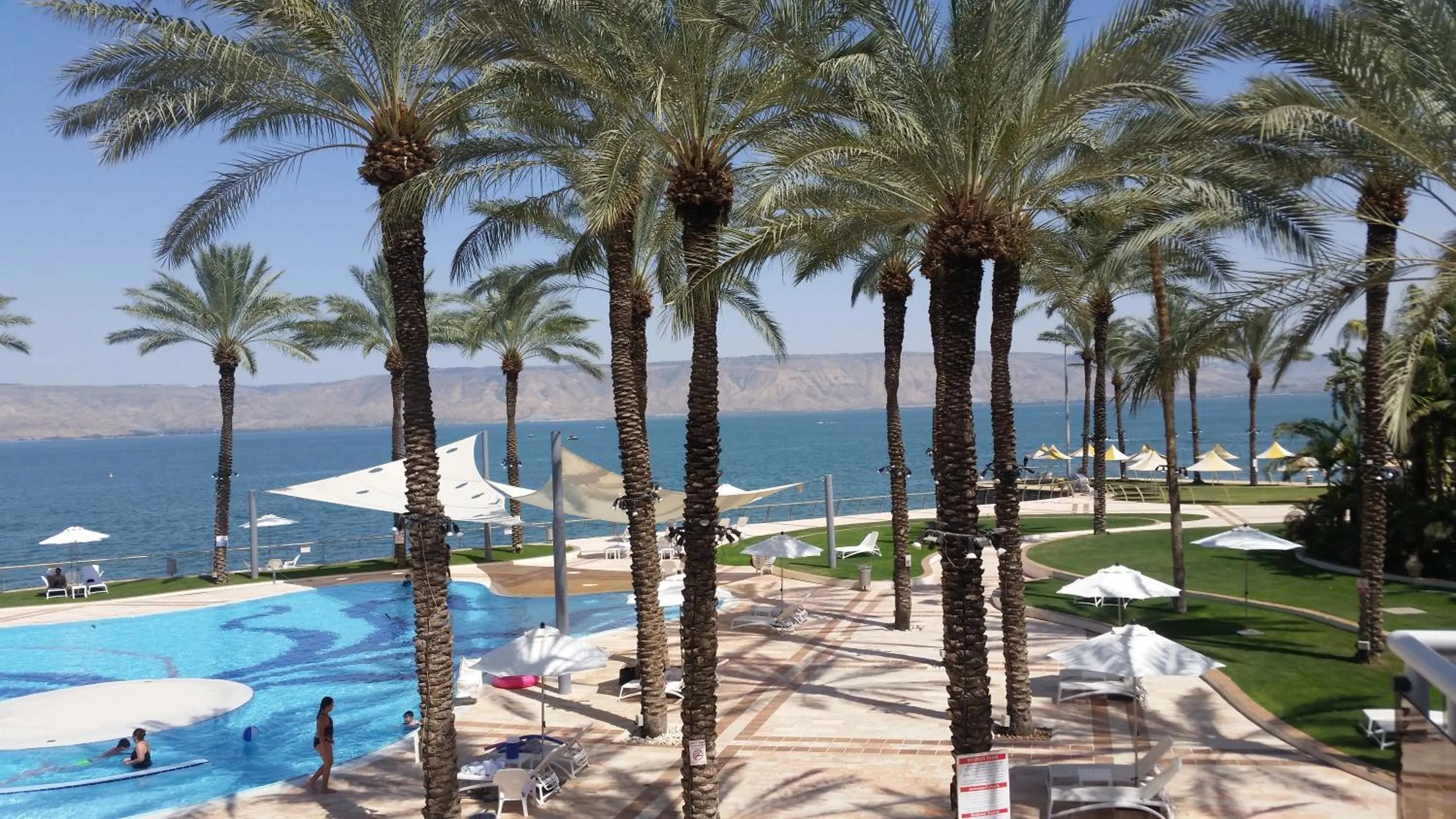 Pool view in Gai Beach Hotel