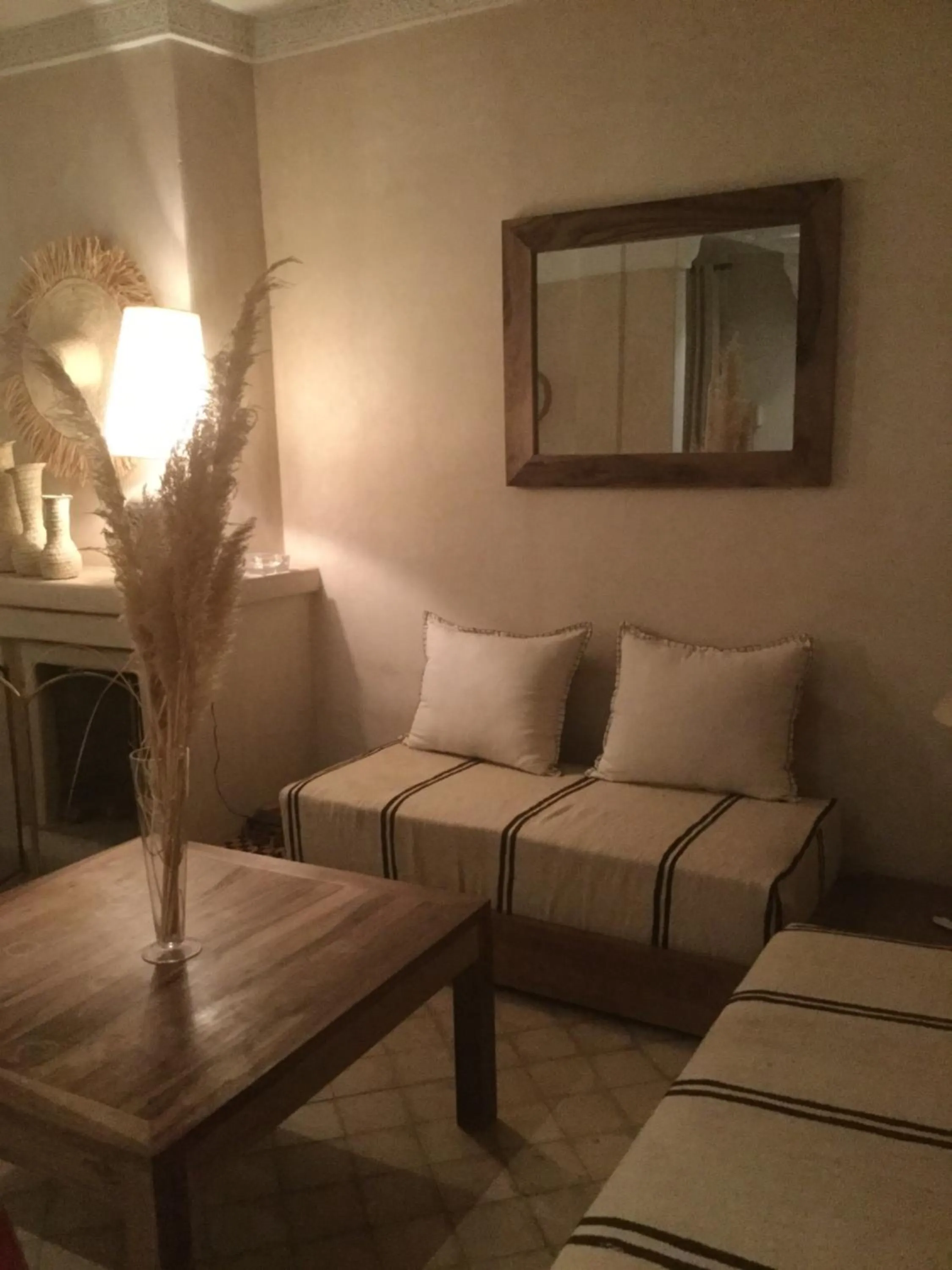 Living room in riad mimoune