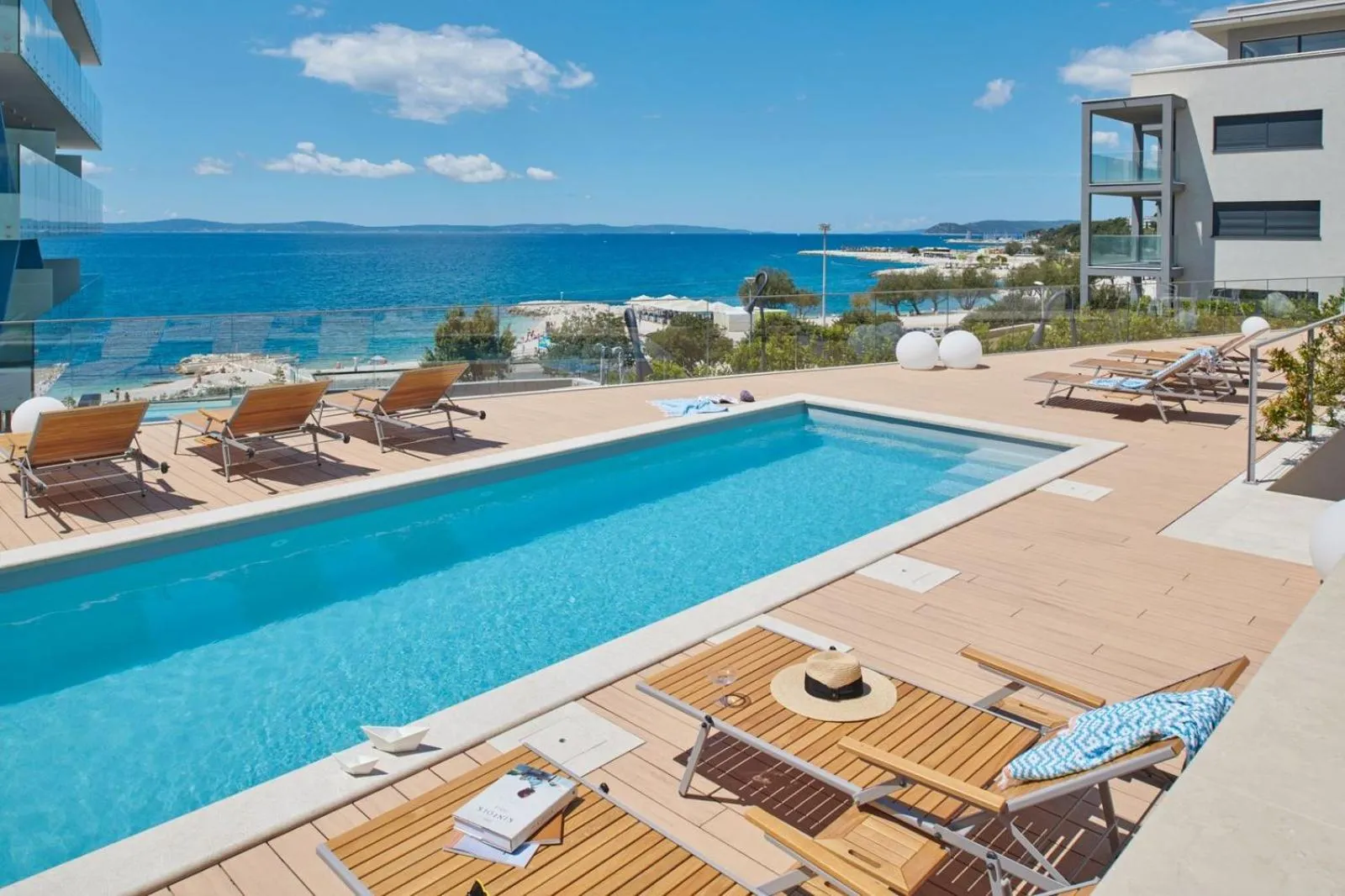 Pool view in Eol Apartments Split