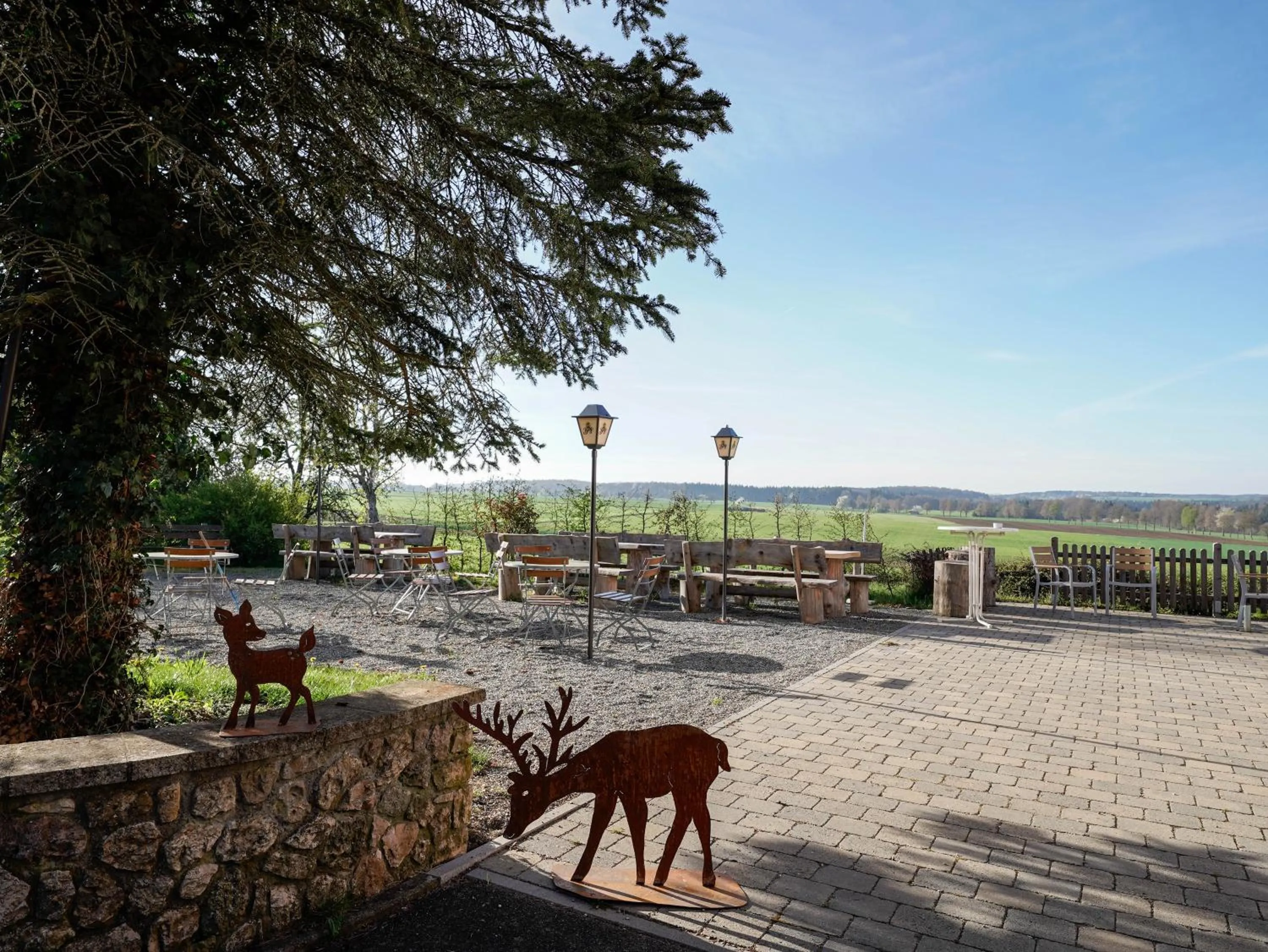 Patio in Landgasthof/Hotel Hirsch im Grünen