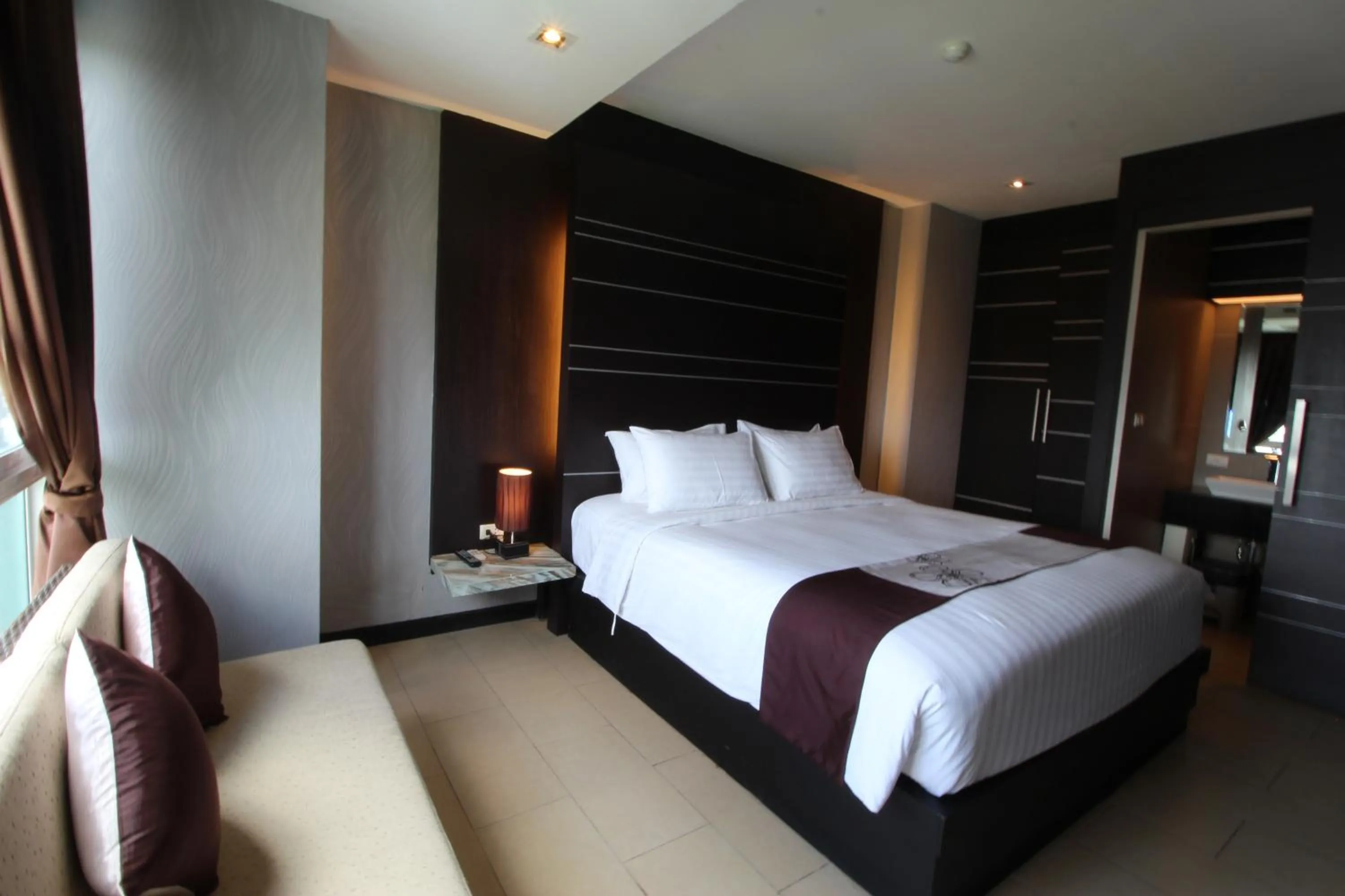 Bed in Sky dome resotel - โรงแรมสกายโดม รีโซเทล