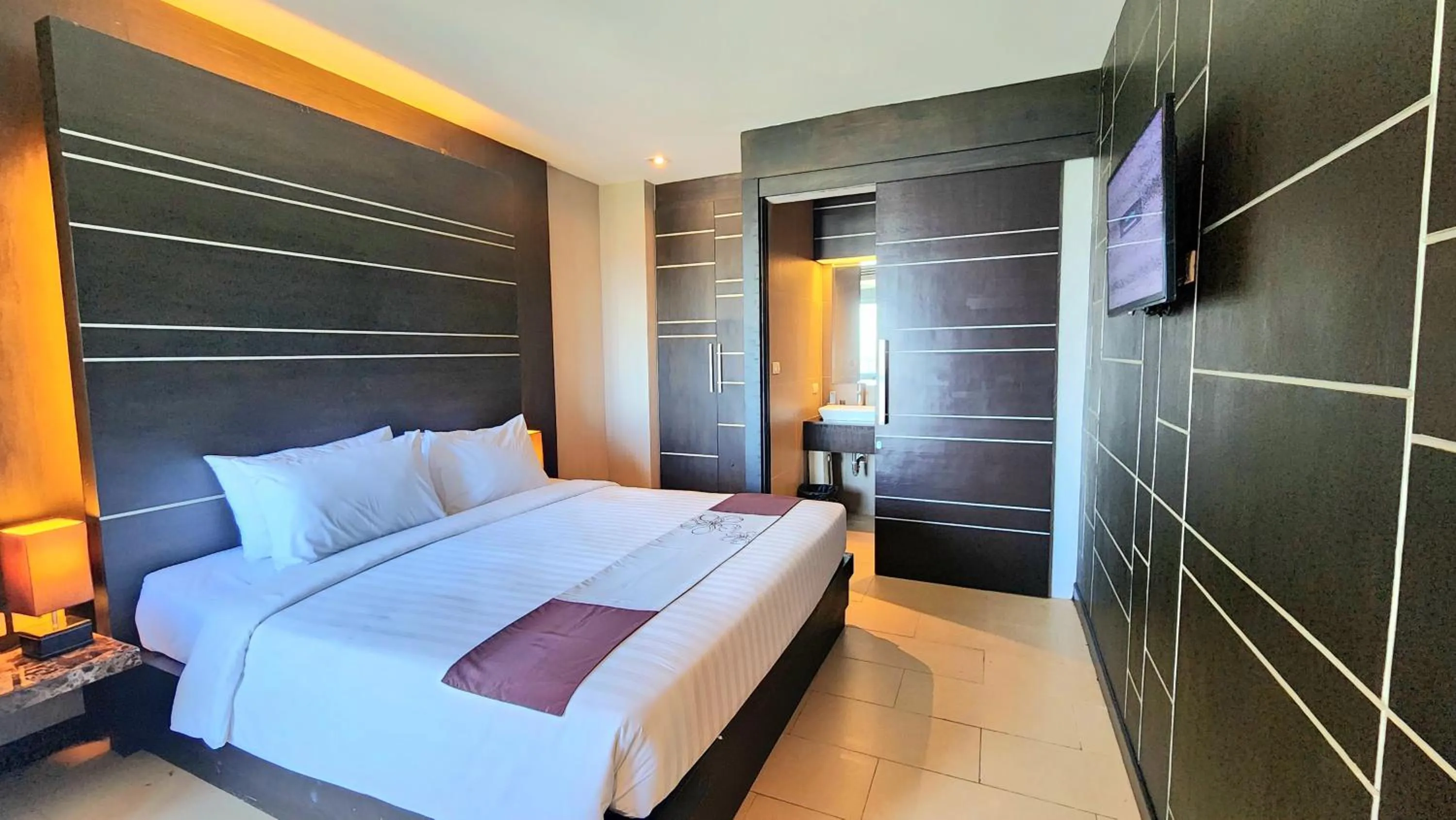 Bed in Sky dome resotel - โรงแรมสกายโดม รีโซเทล