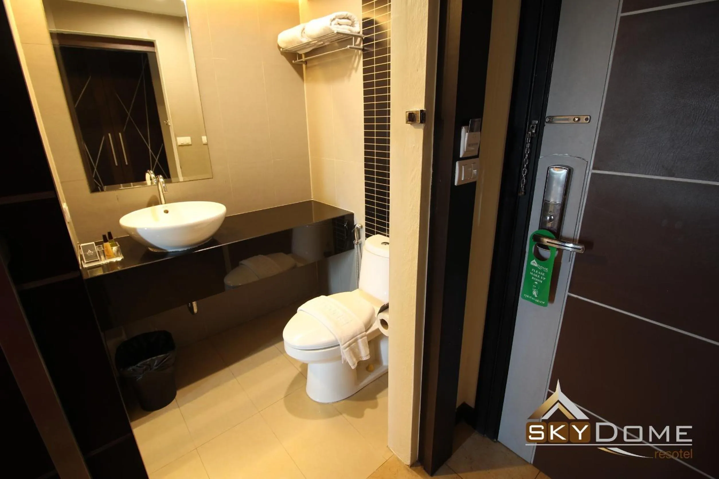 Bathroom in Sky dome resotel - โรงแรมสกายโดม รีโซเทล