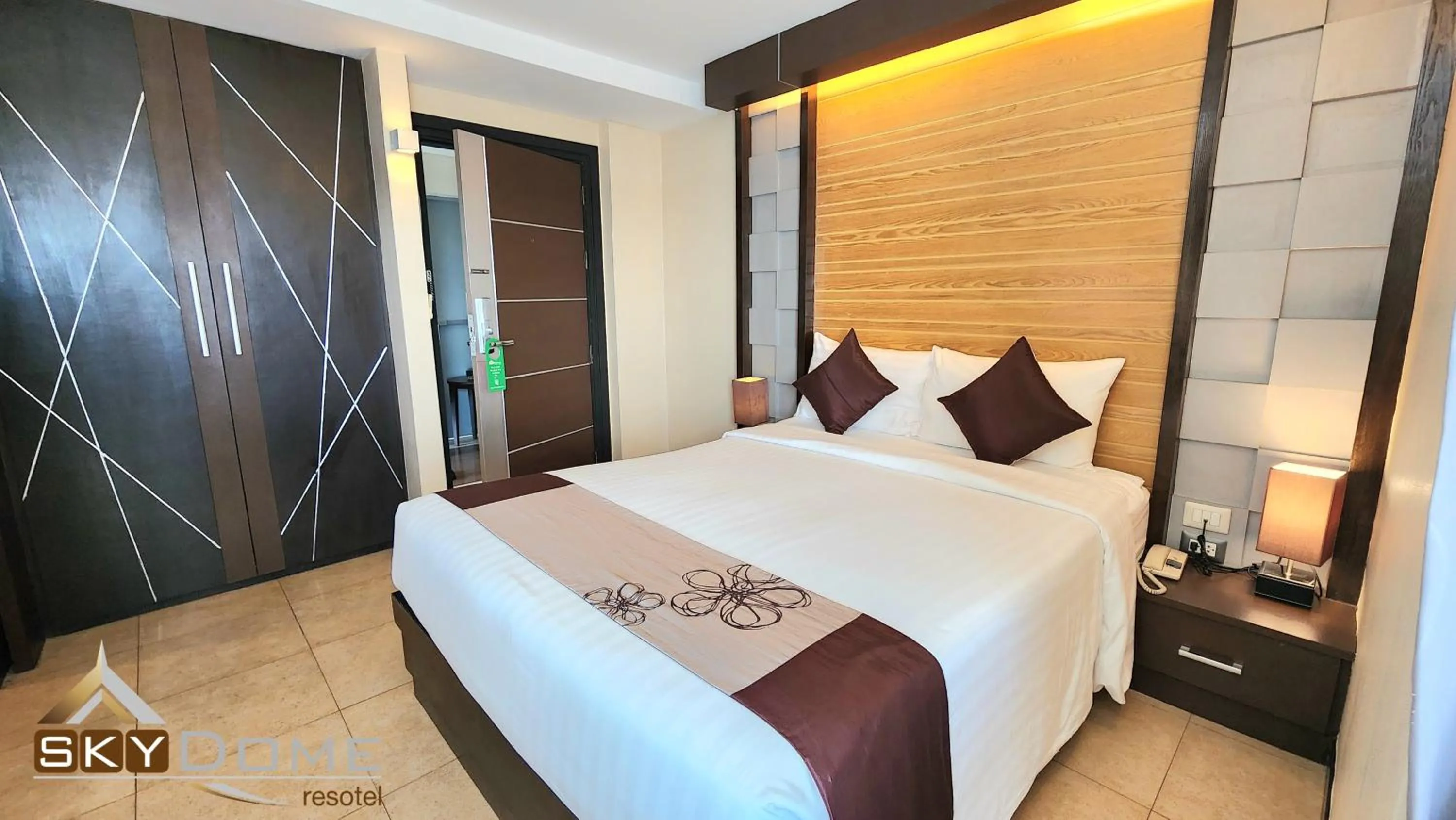 Bed in Sky dome resotel - โรงแรมสกายโดม รีโซเทล