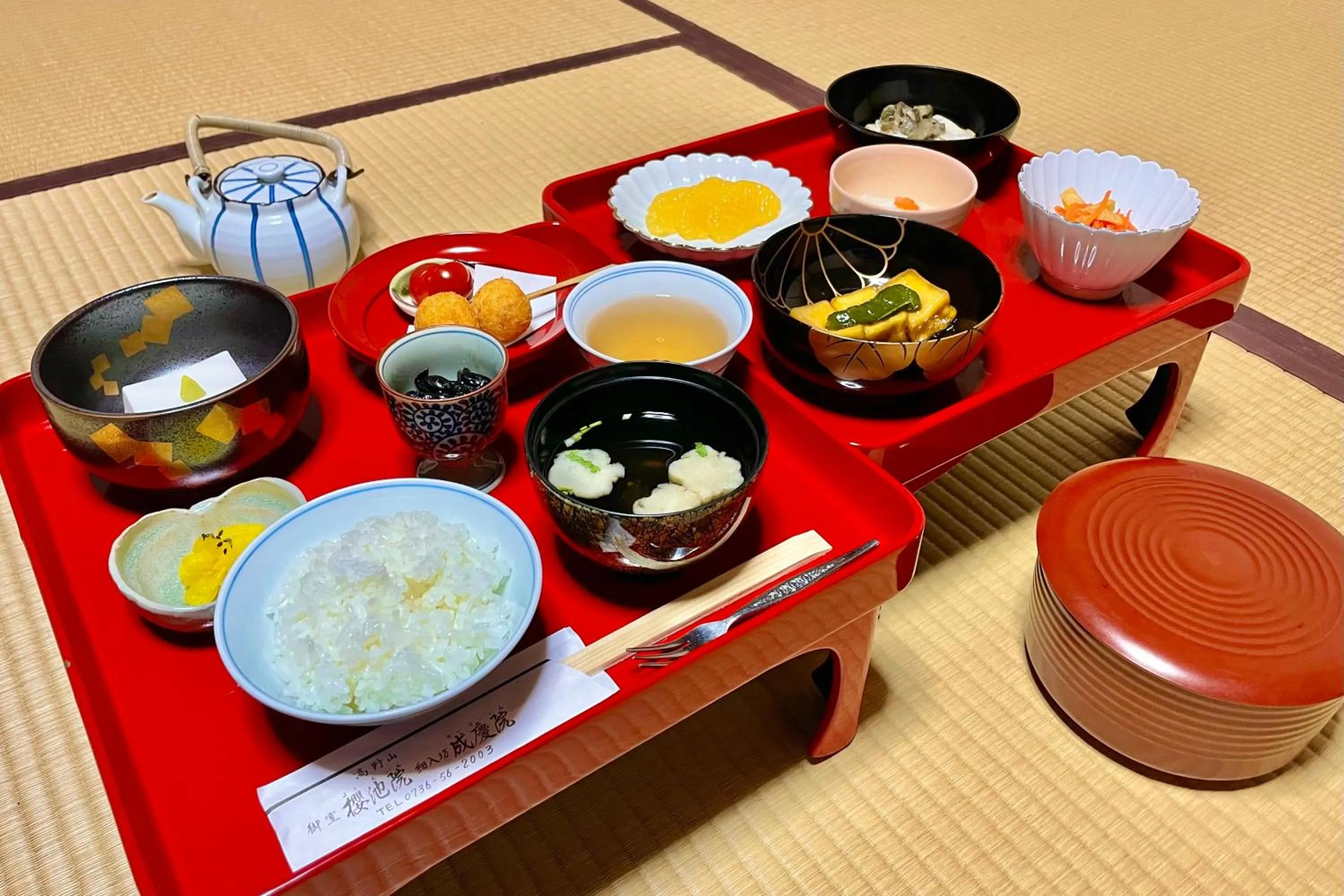 Dinner in Koyasan Shukubo Yochiin