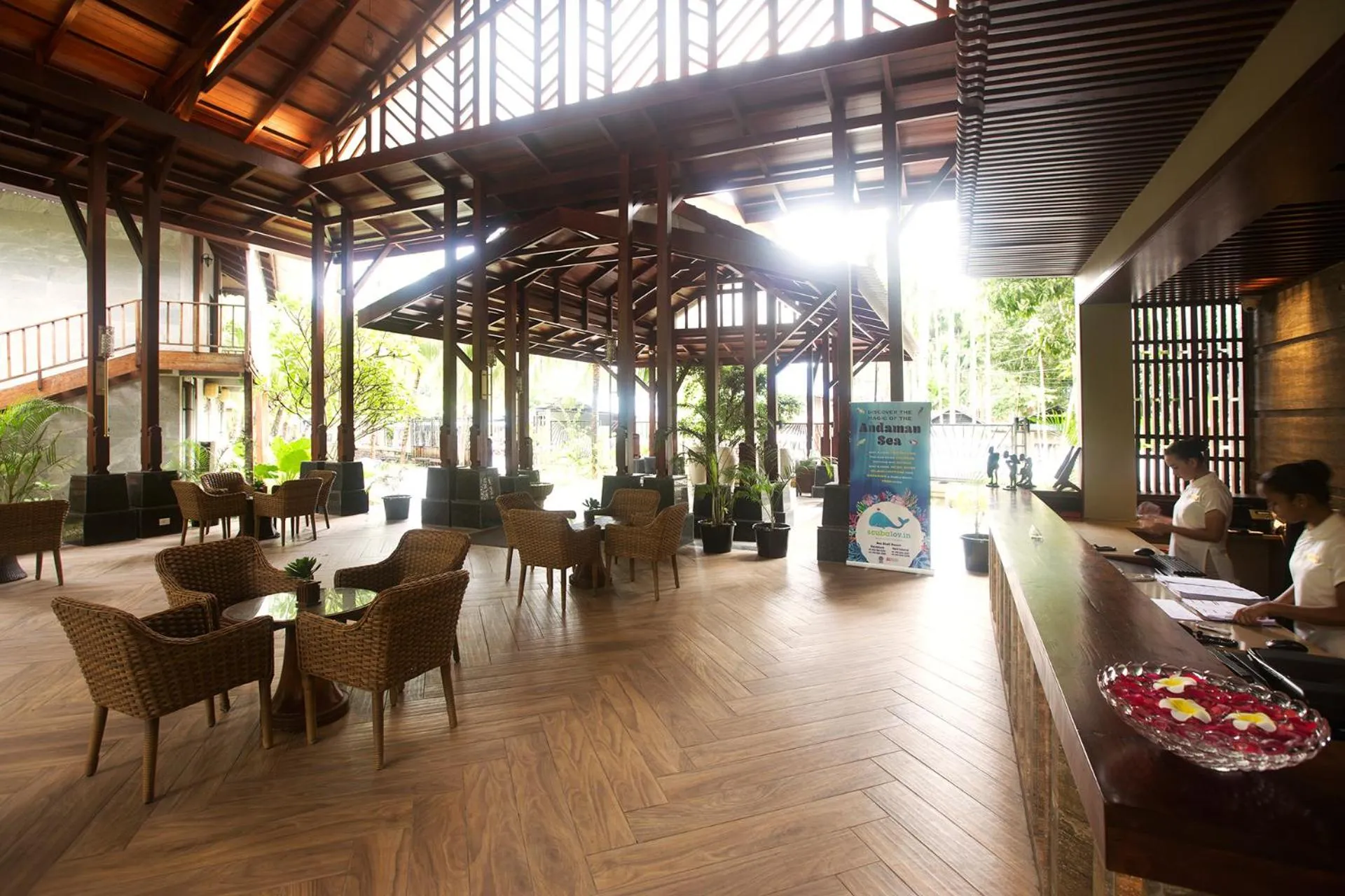 Lobby or reception in Sea Shell Resort & Spa, Havelock