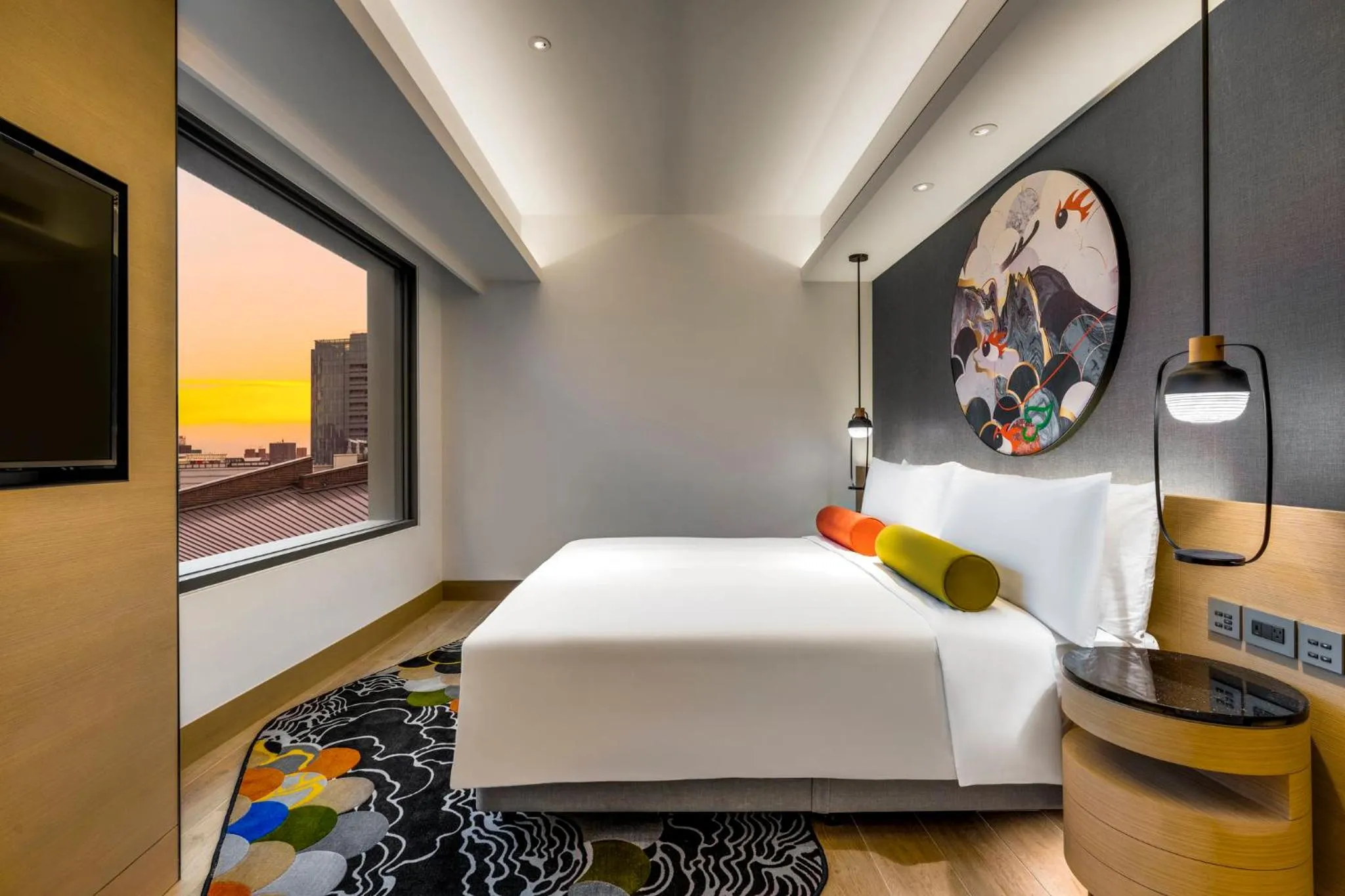 Photo of the whole room, Bed in Hotel Indigo Taipei North by IHG