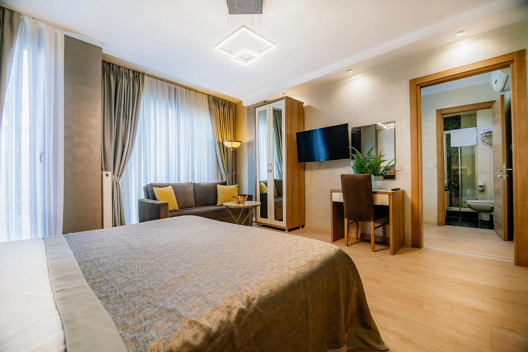 TV and multimedia, Bed in Kavalalı Suites