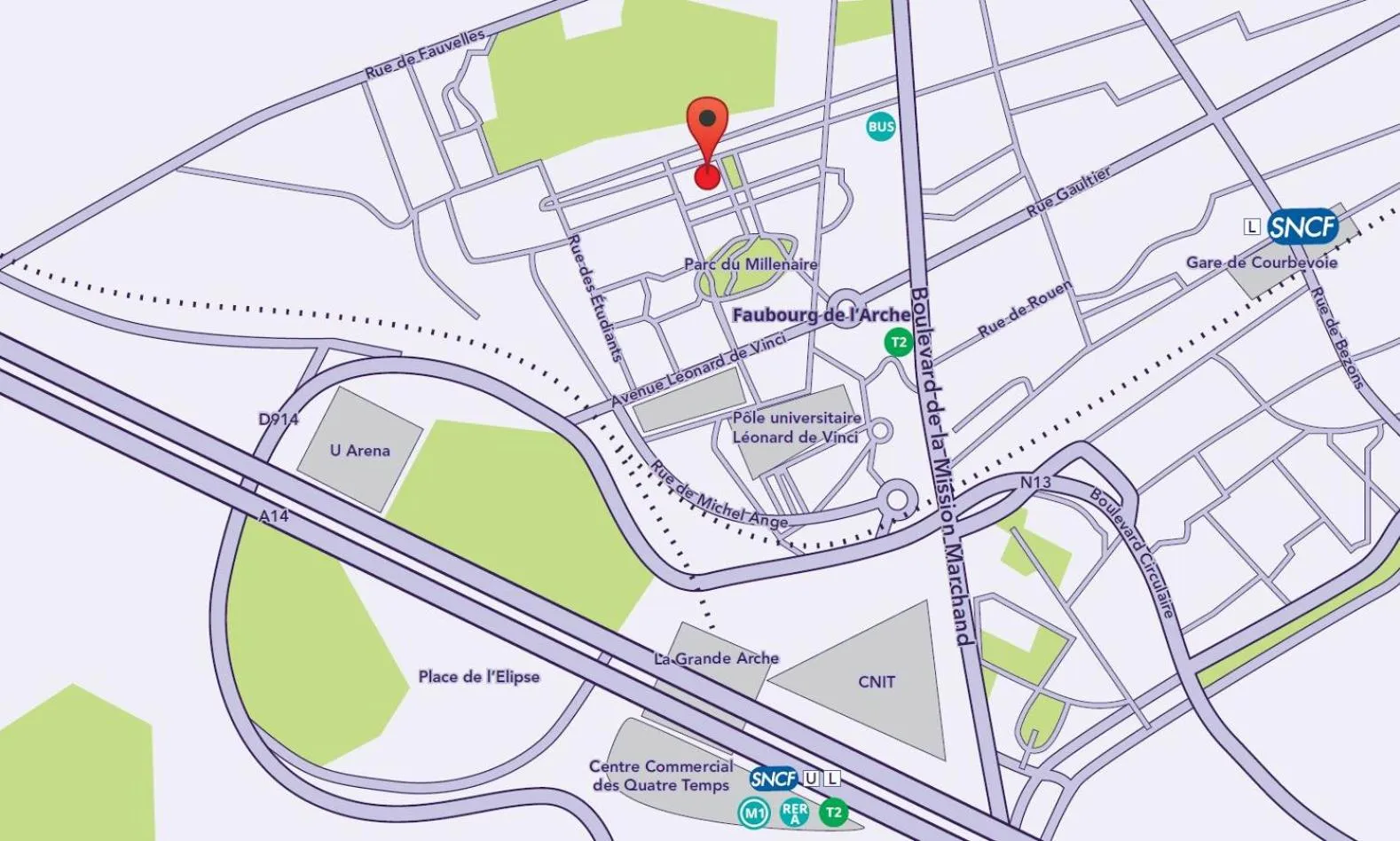 Off site in Séjours & Affaires Courbevoie Grande Arche