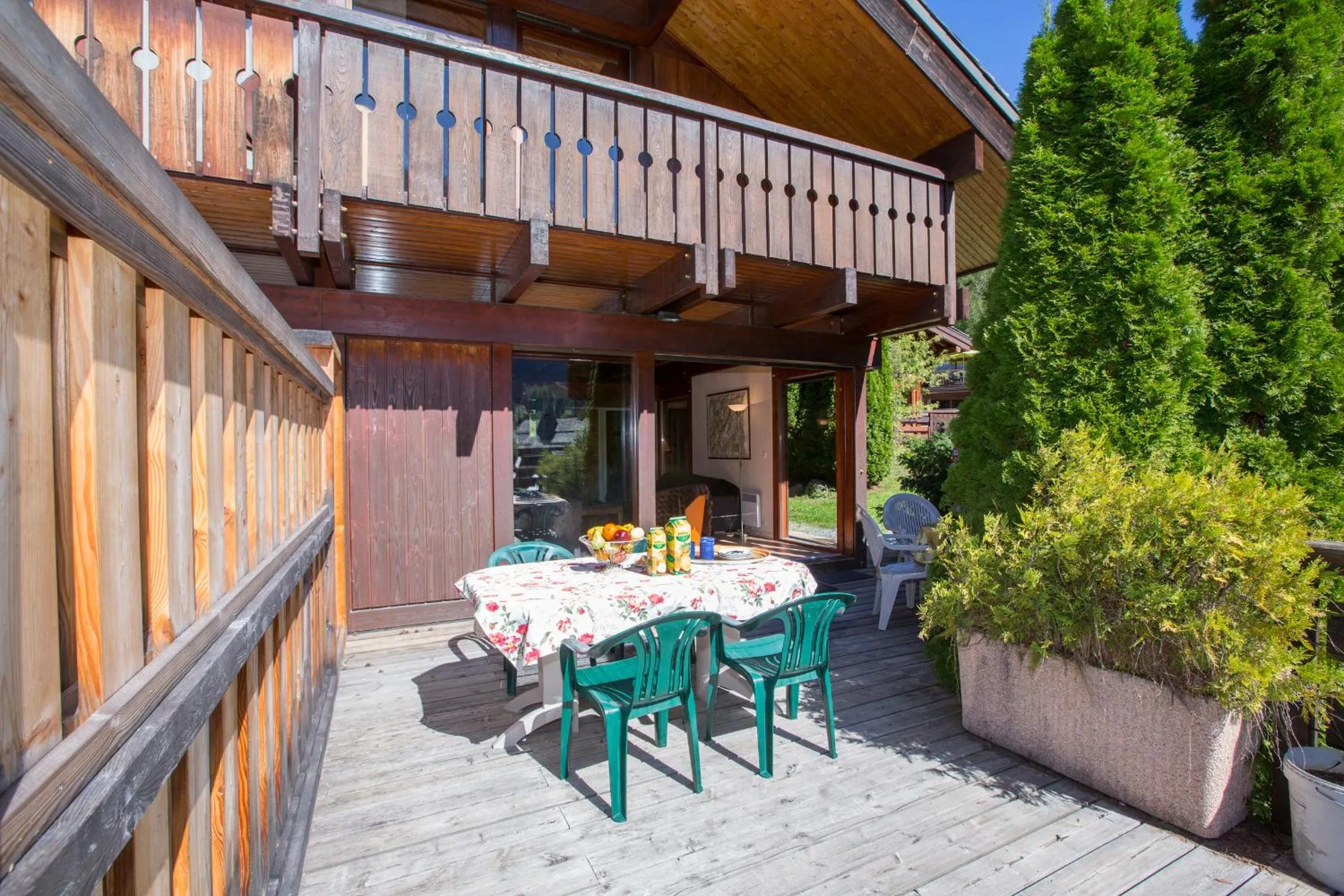Balcony/Terrace in Chalet Résidence Chantey Mourry 67 - Happy Rentals