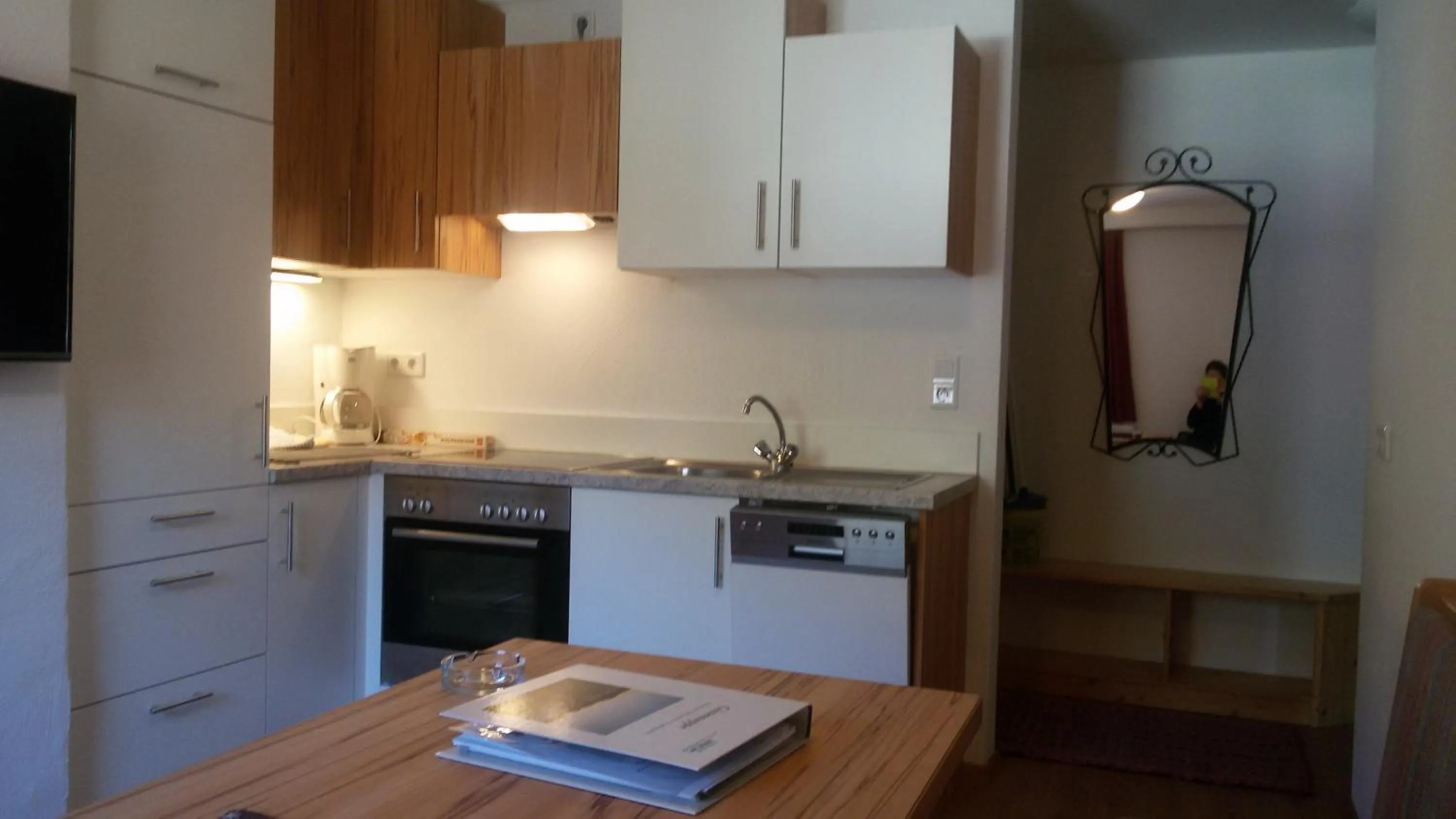 Kitchen or kitchenette in Apartment Haus am See