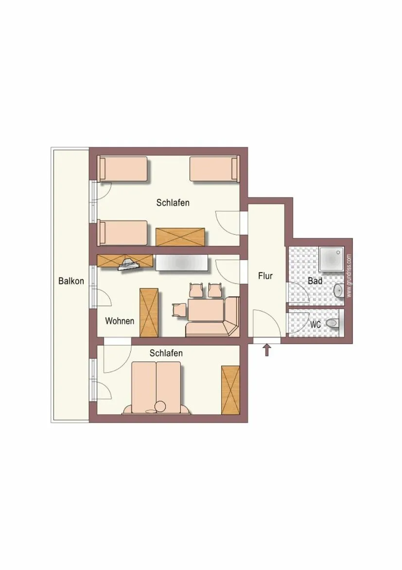 Floor plan in Apartment Haus am See