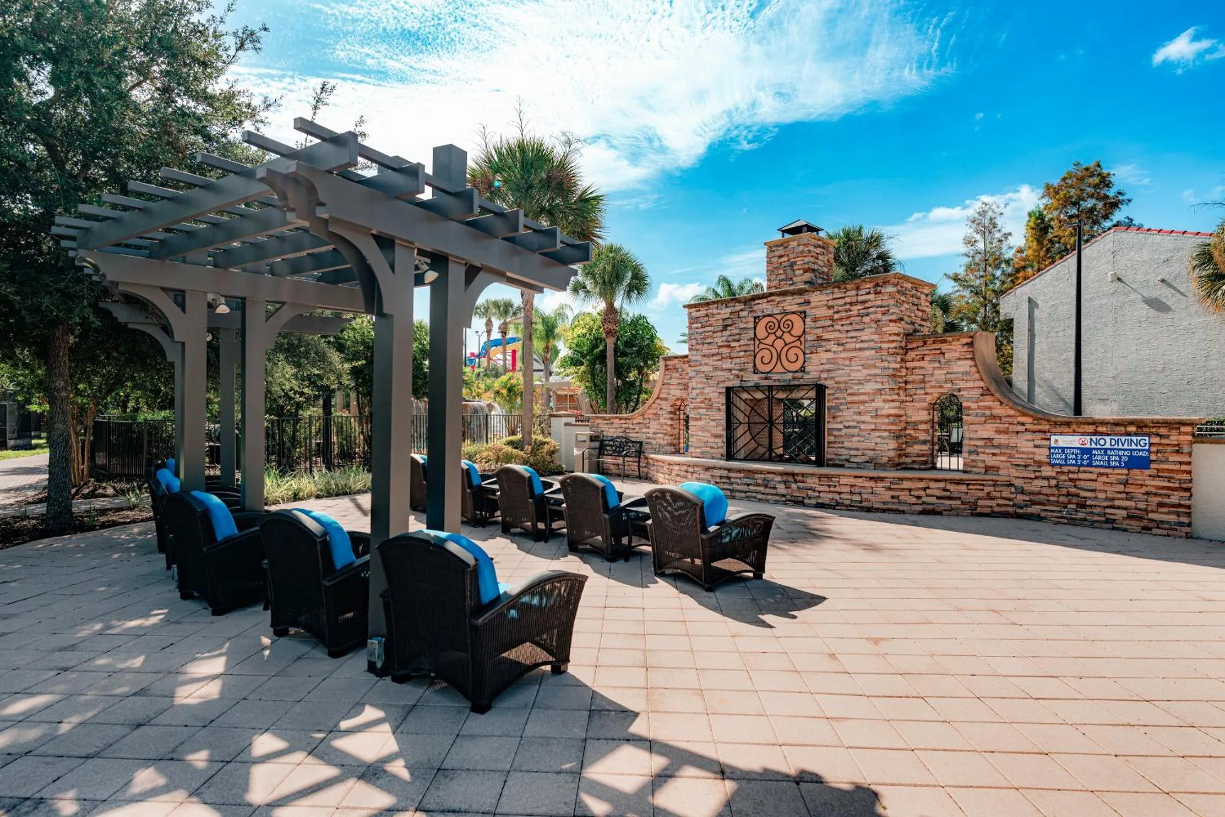 Patio in FantasyWorld Resort