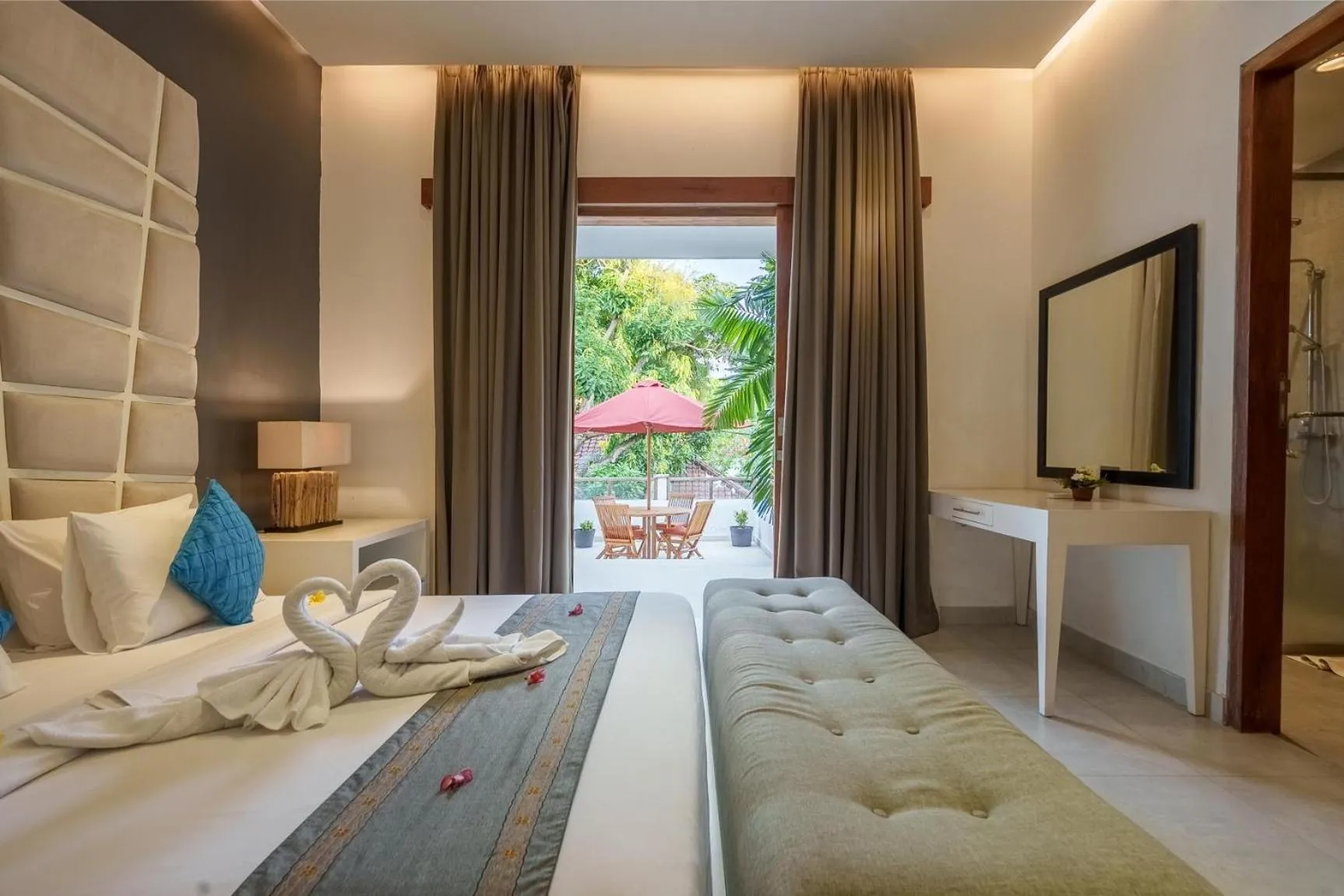 Bed in Villa Orange 3BR Seminyak by Exotic Bali Properties