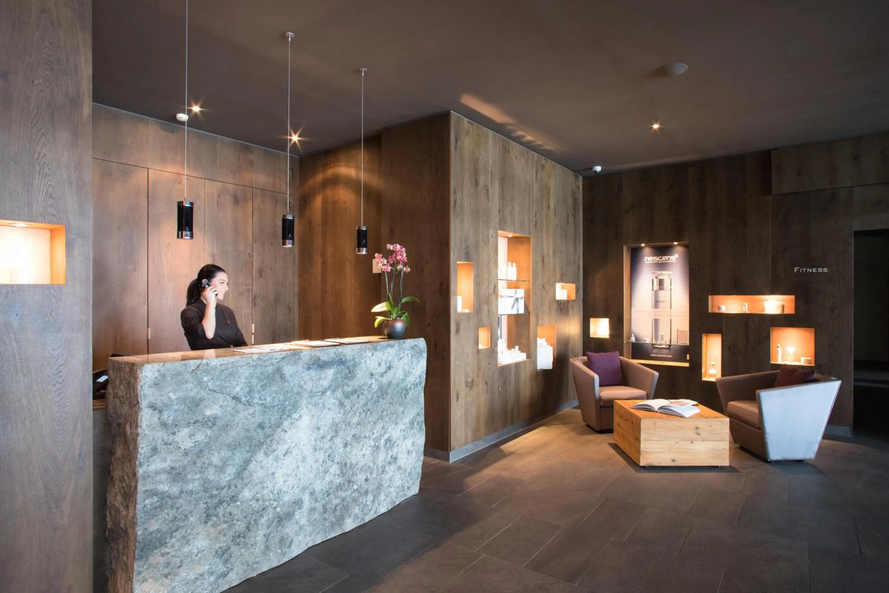 Lobby or reception in Crans Ambassador