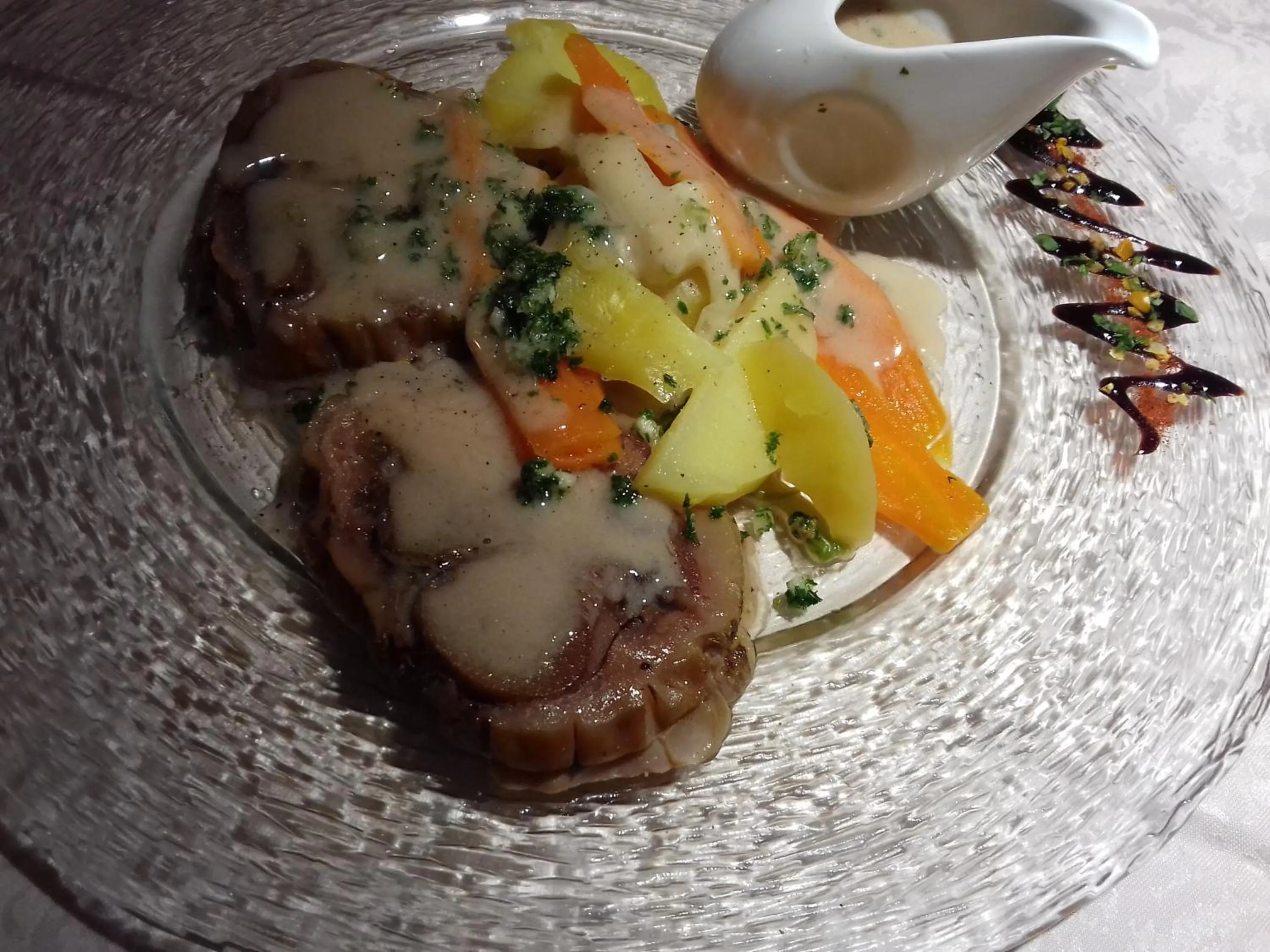 Food in Logis Hôtel restaurant Auberge de la Cascade