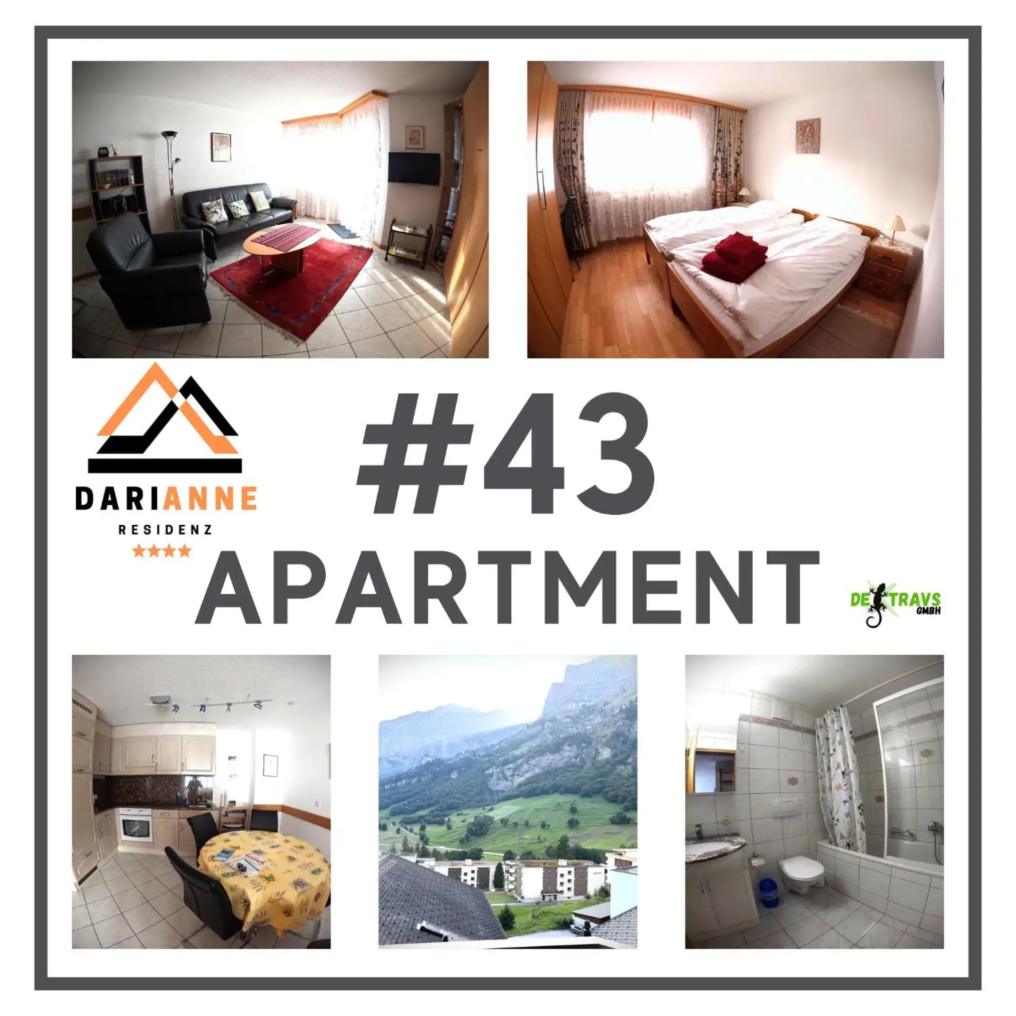 One-Bedroom Apartment with Balcony and Mountain View in Residenz Darianne Leukerbad One-Bedroom Apartment with Balcony and Mountain View in Residenz Darianne Leukerbad