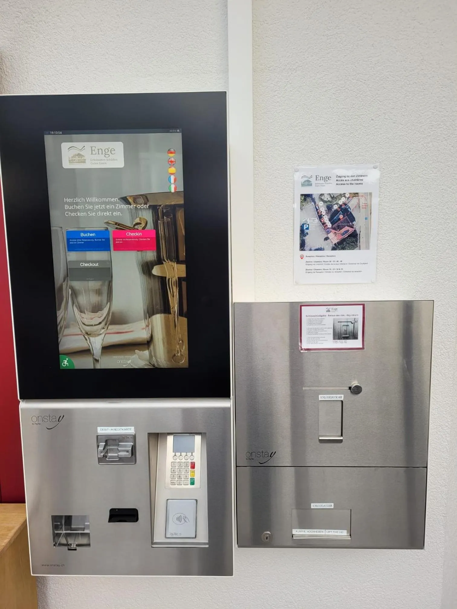 Lobby or reception in Gasthof Enge Self Check-In Hotel