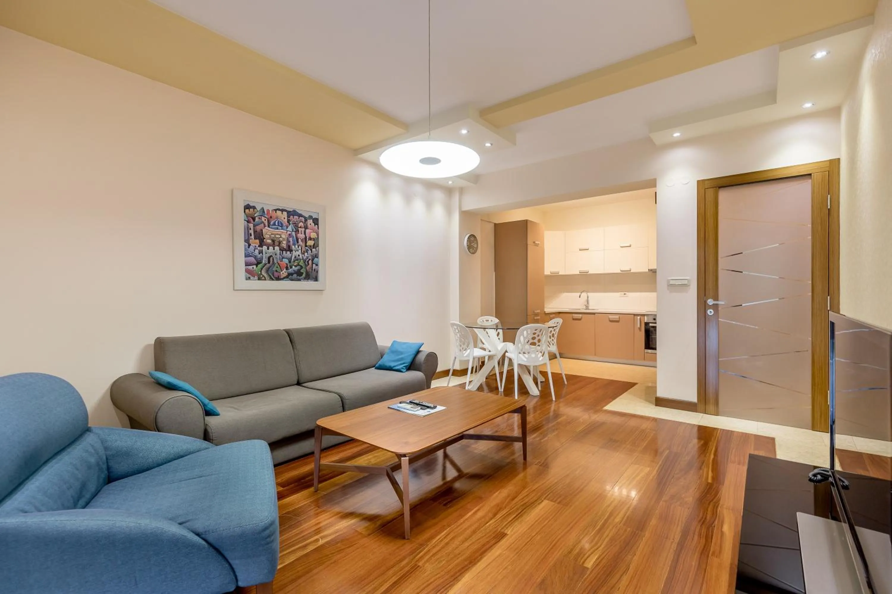 Kitchen or kitchenette in Apartments Athos