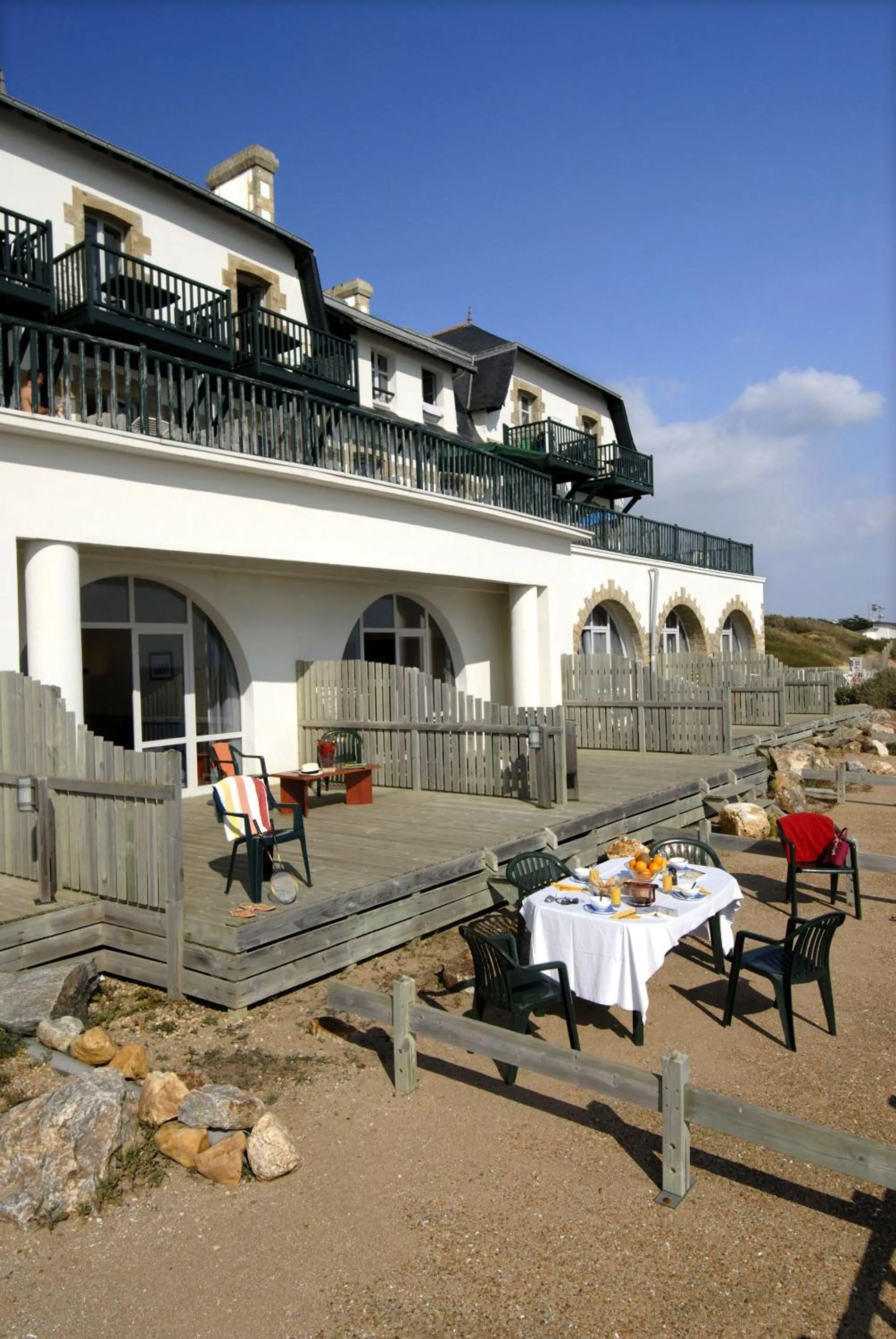 Balcony/Terrace in Résidence Odalys Valentin plage