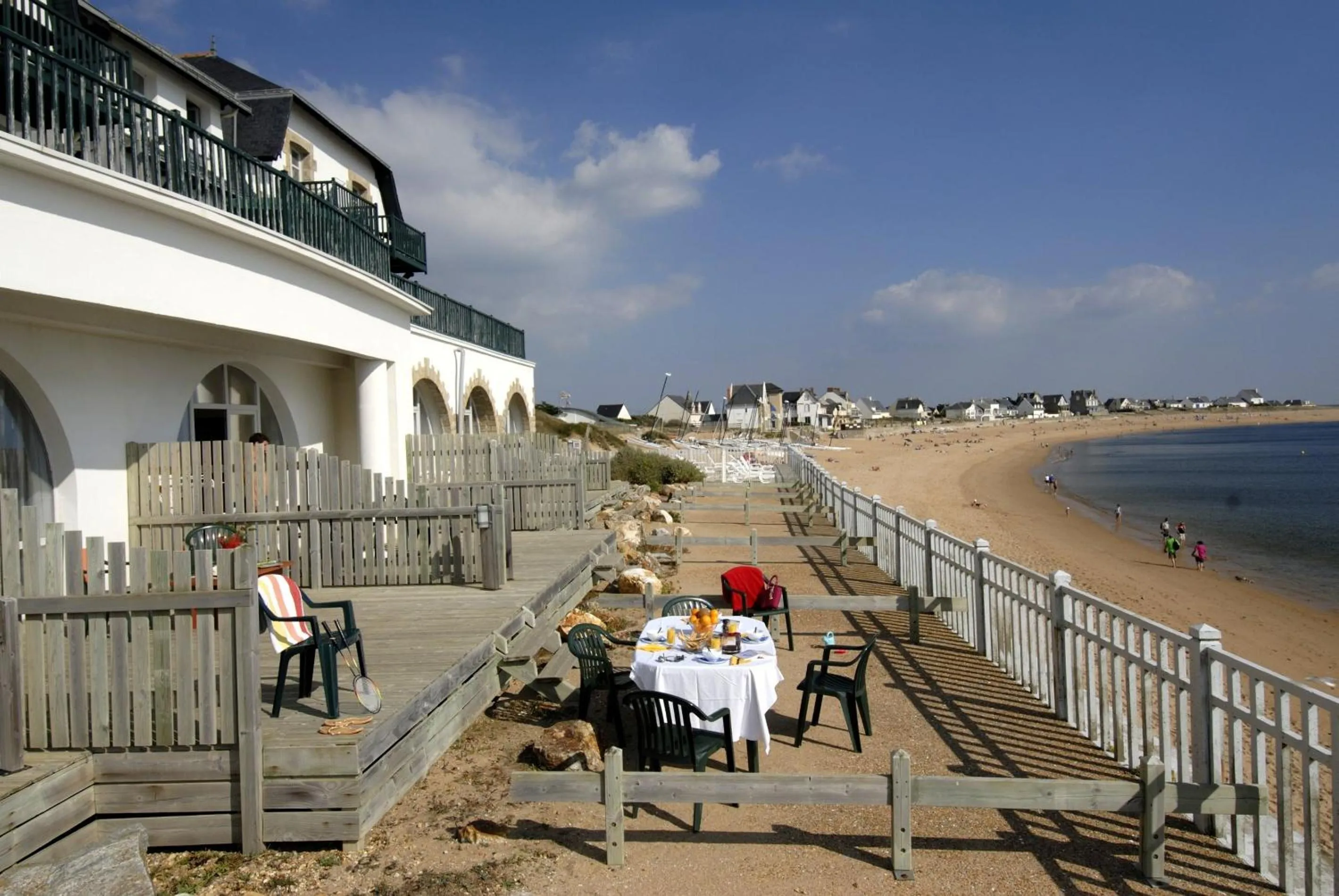 Balcony/Terrace in Résidence Odalys Valentin plage