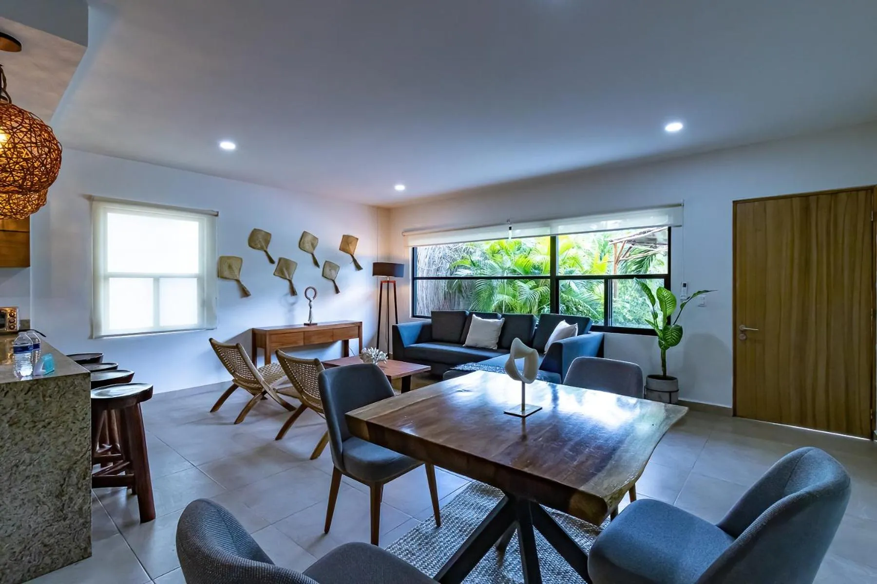 Living room in Elementus Tulum