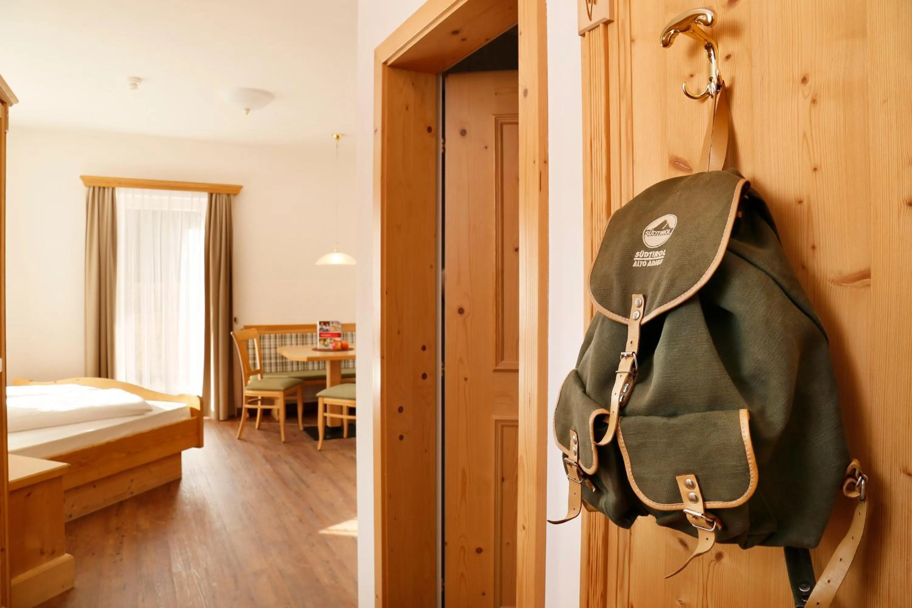 Decorative detail, Bed in Hotel Hubertusstube