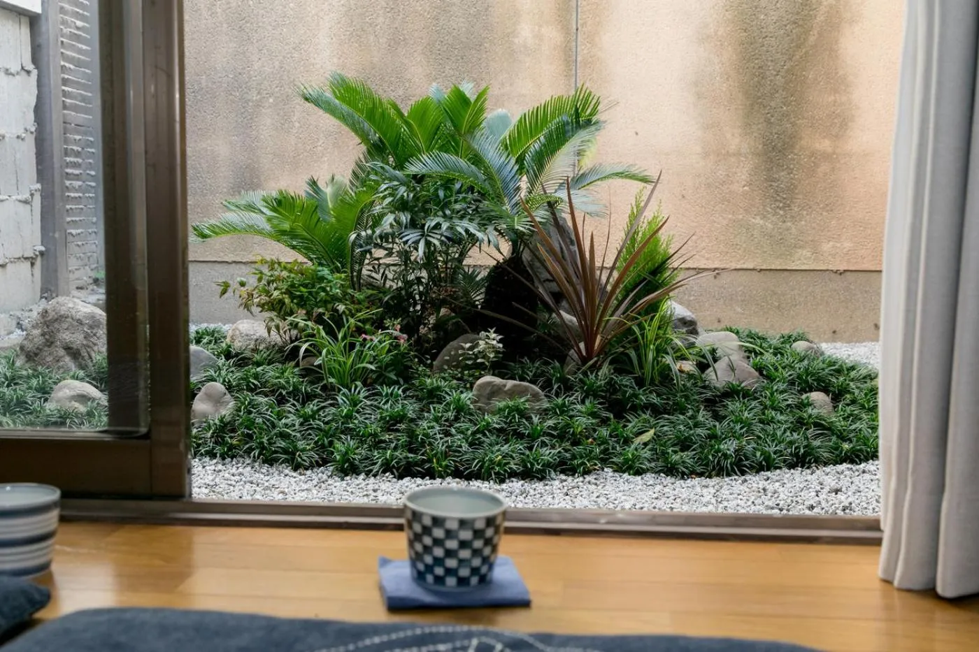 Garden view in 京町家 懿造 -Kyomachiya IZO-