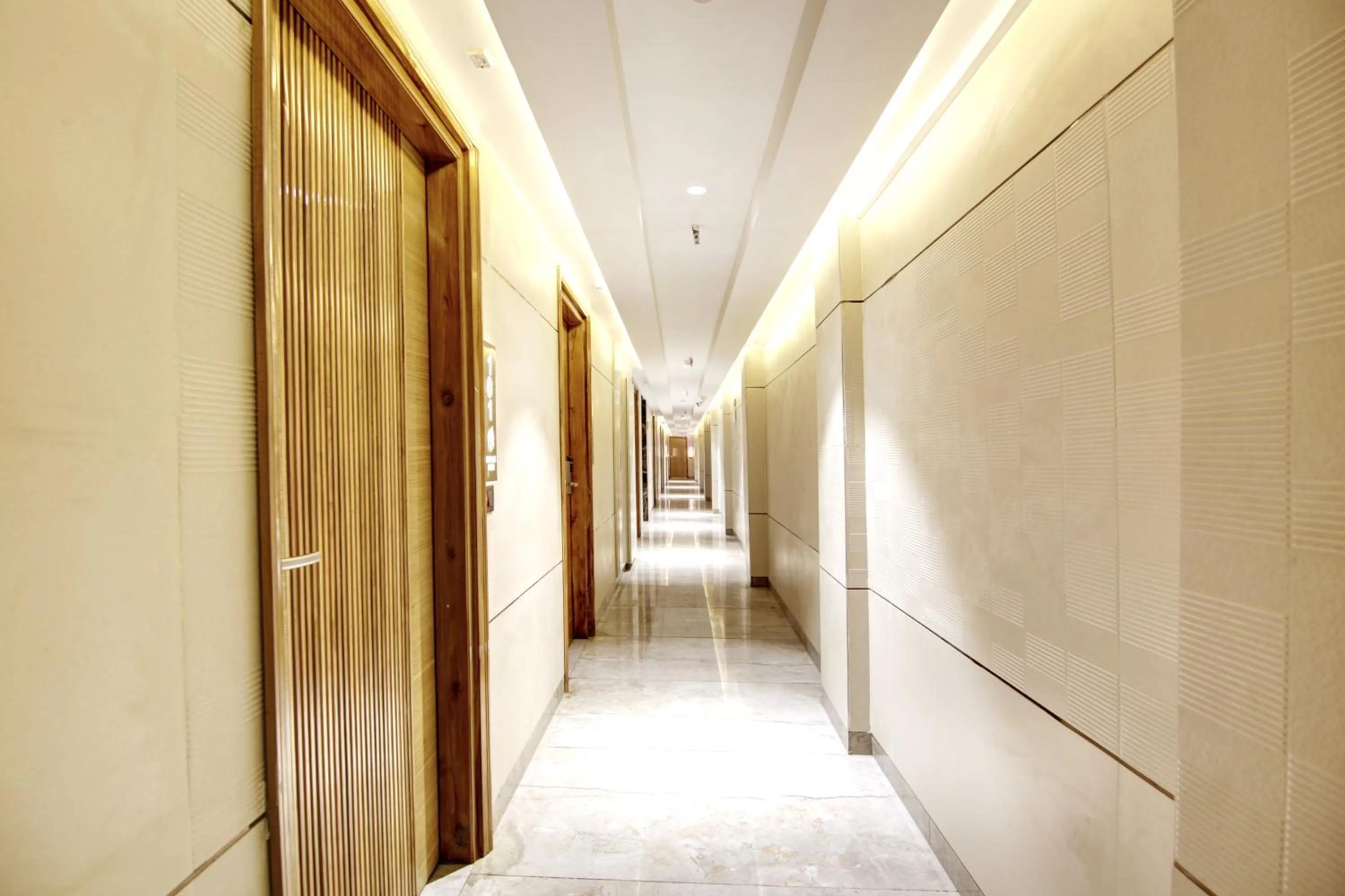 Lobby or reception in Hotel Krishna Plaza Just Near New Delhi Station And Connaught Place By M S Hospitality