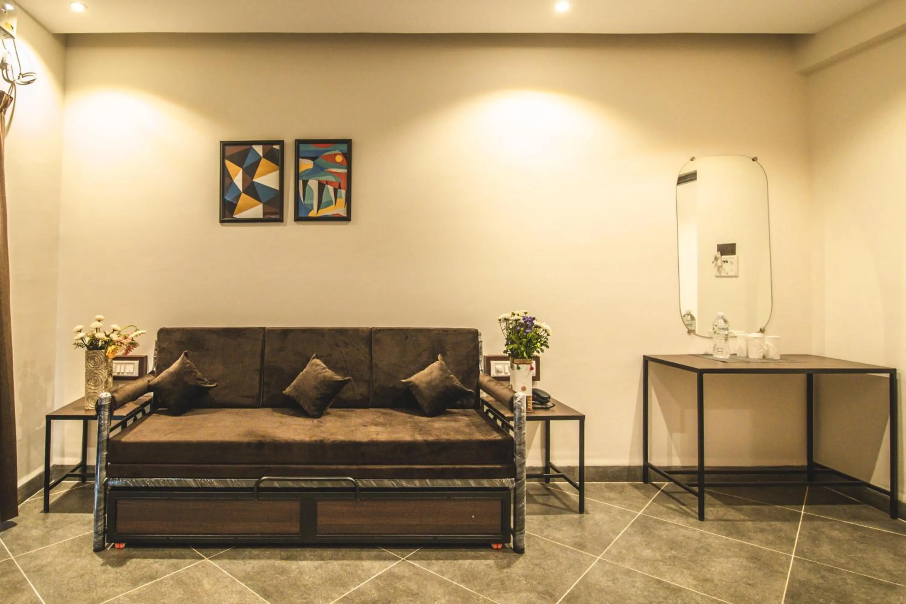 Seating area in Amber Rooms
